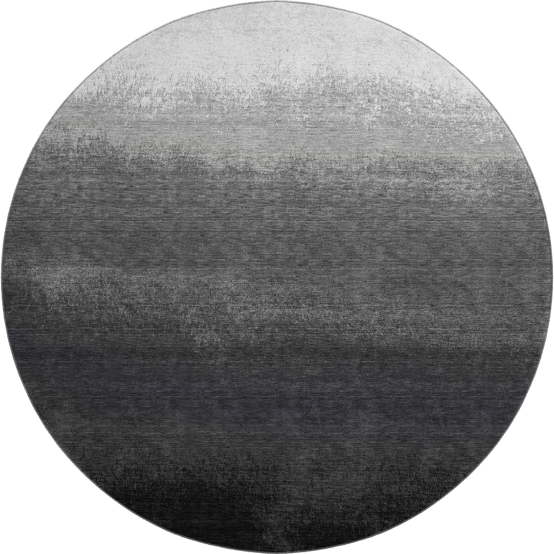 Mdina Machine Washable Transitional Gray Rug 8' x 8' #shape_Round