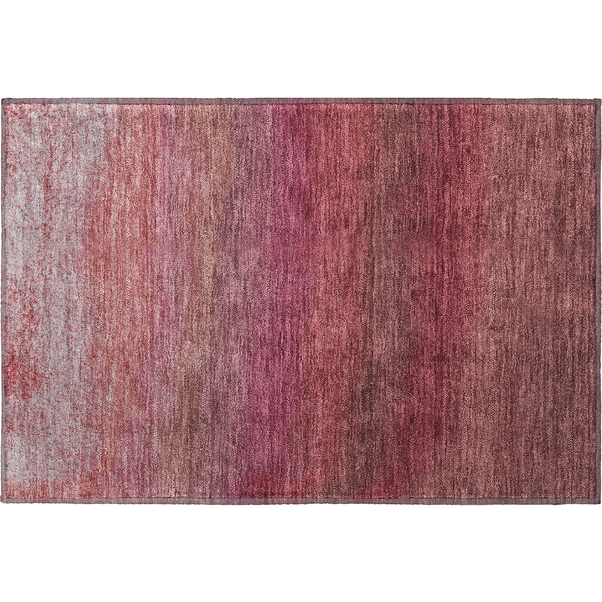 Mdina Machine Washable Transitional Red Rug 1'8" x 2'6" #shape_Rectangle