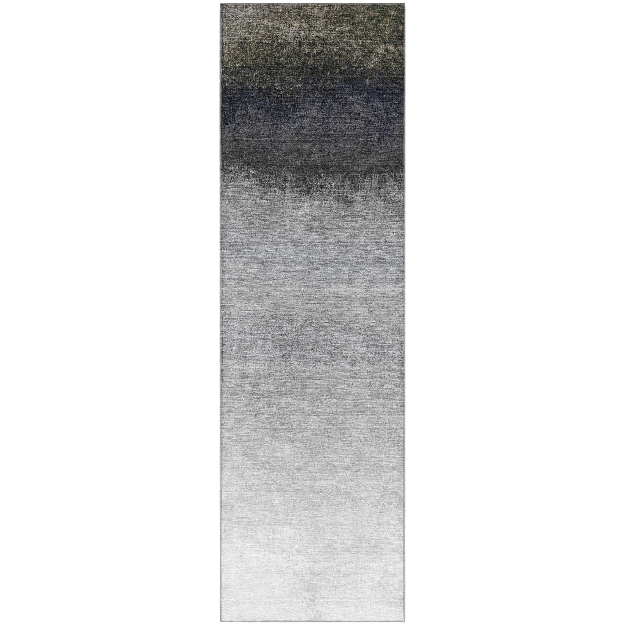 Mdina Machine Washable Transitional Silver Gray Rug 2'3" x 7'6" #shape_Runner