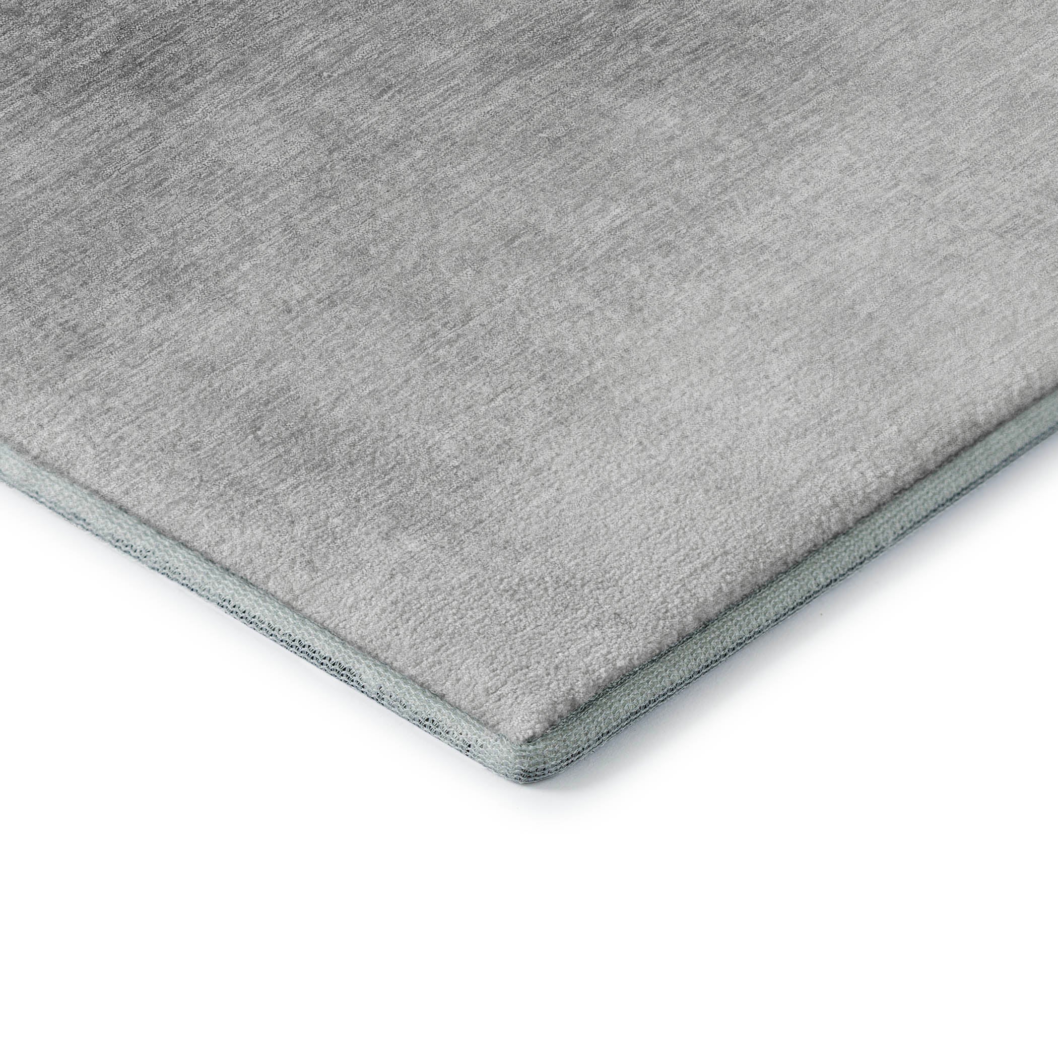 Mdina Machine Washable Transitional Silver Gray Rug 1'8" x 2'6" #shape_Rectangle