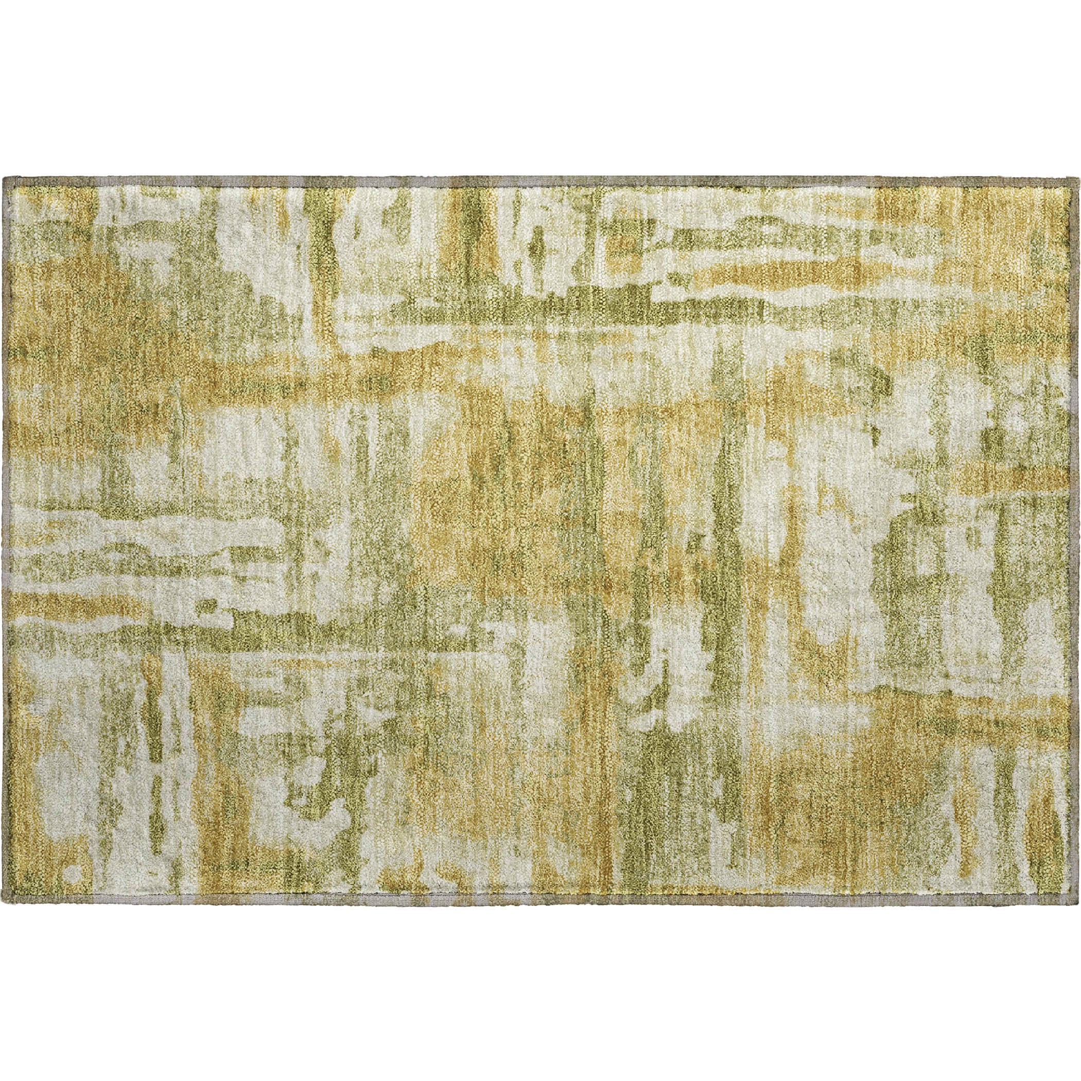 Lucerne Machine Washable Transitional Aloe Green Rug 1'8" x 2'6" #shape_Rectangle