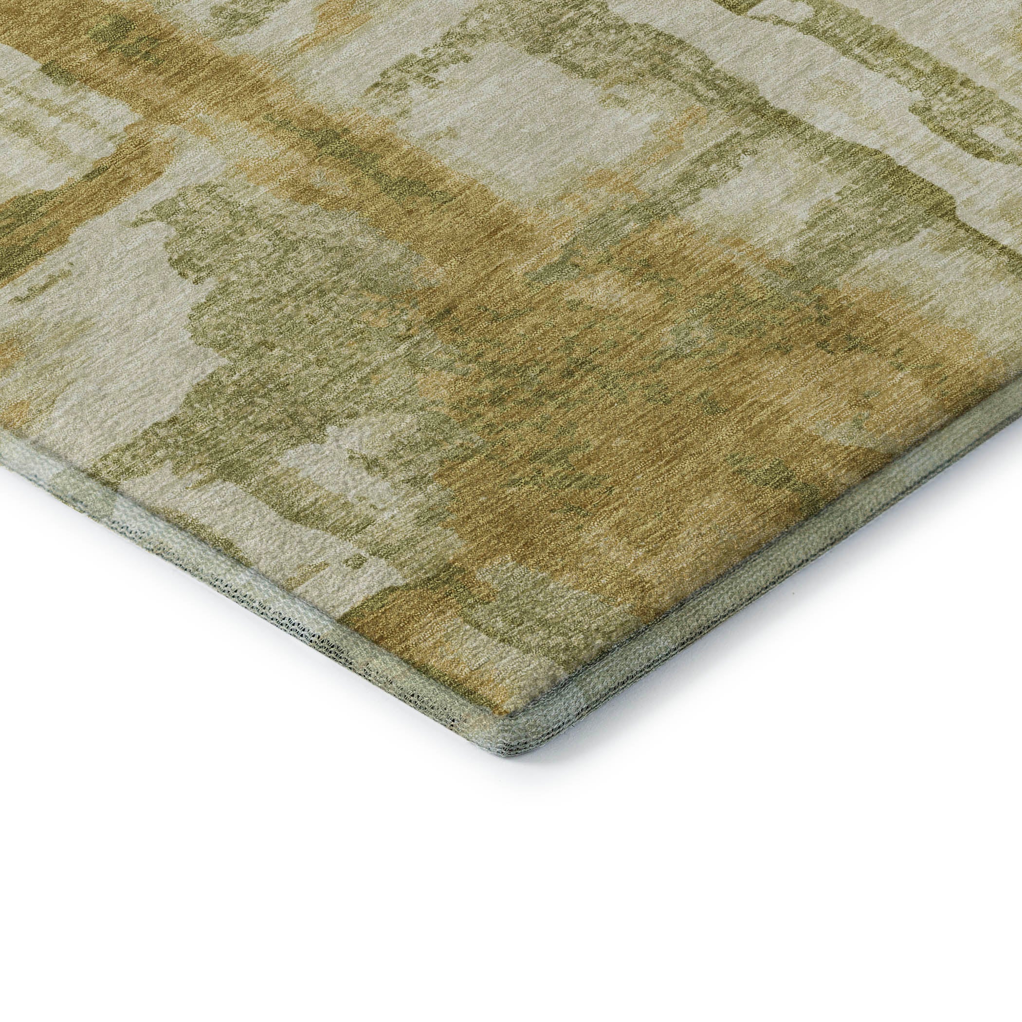 Lucerne Machine Washable Transitional Aloe Green Rug 1'8" x 2'6" #shape_Rectangle