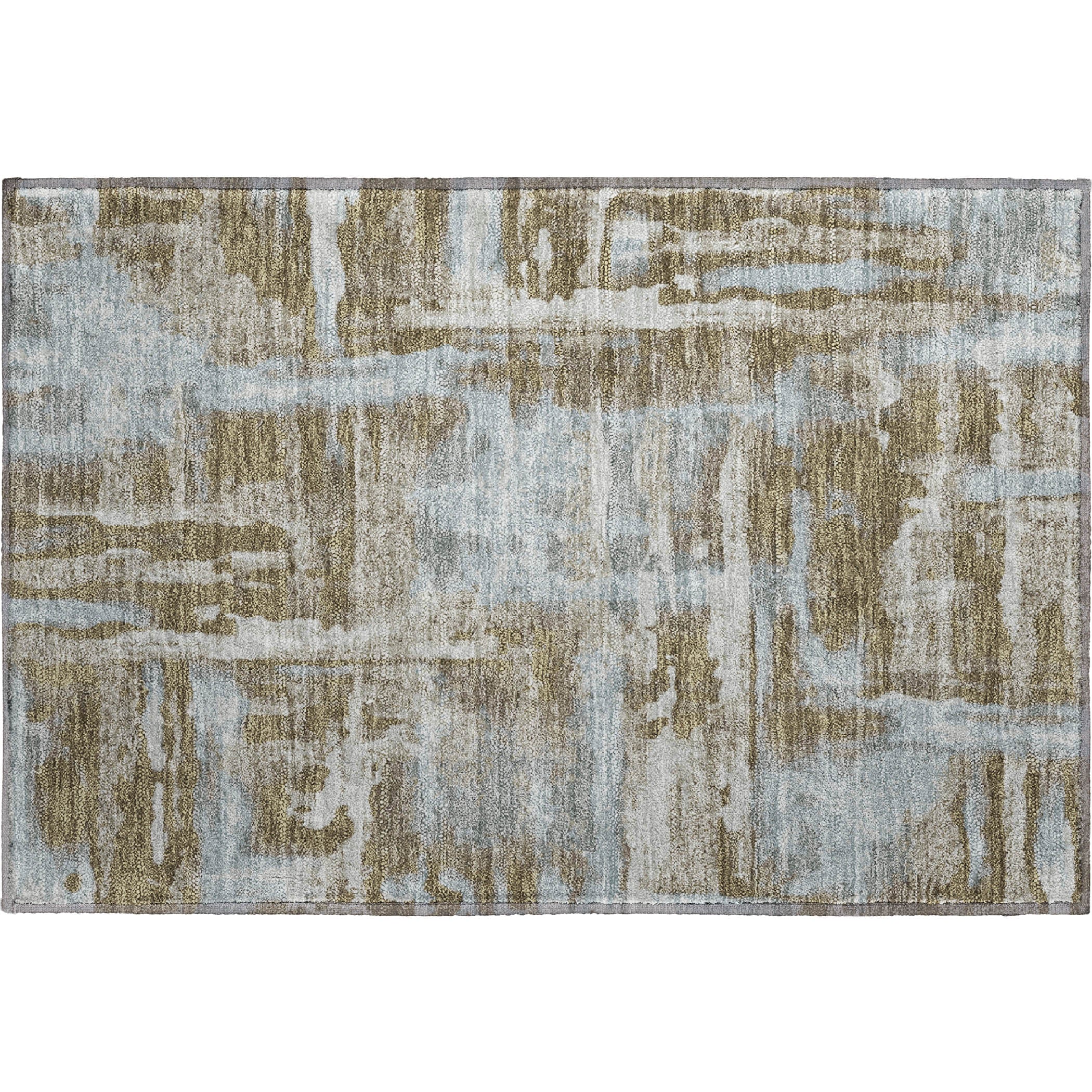 Lucerne Machine Washable Transitional Brown Rug 1'8" x 2'6" #shape_Rectangle