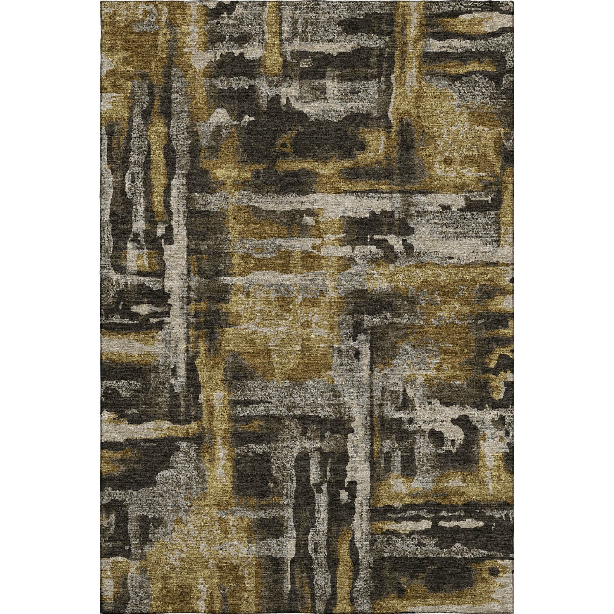 Lucerne Machine Washable Transitional Coffee Brown Rug 2'6" x 3'10" #shape_Rectangle