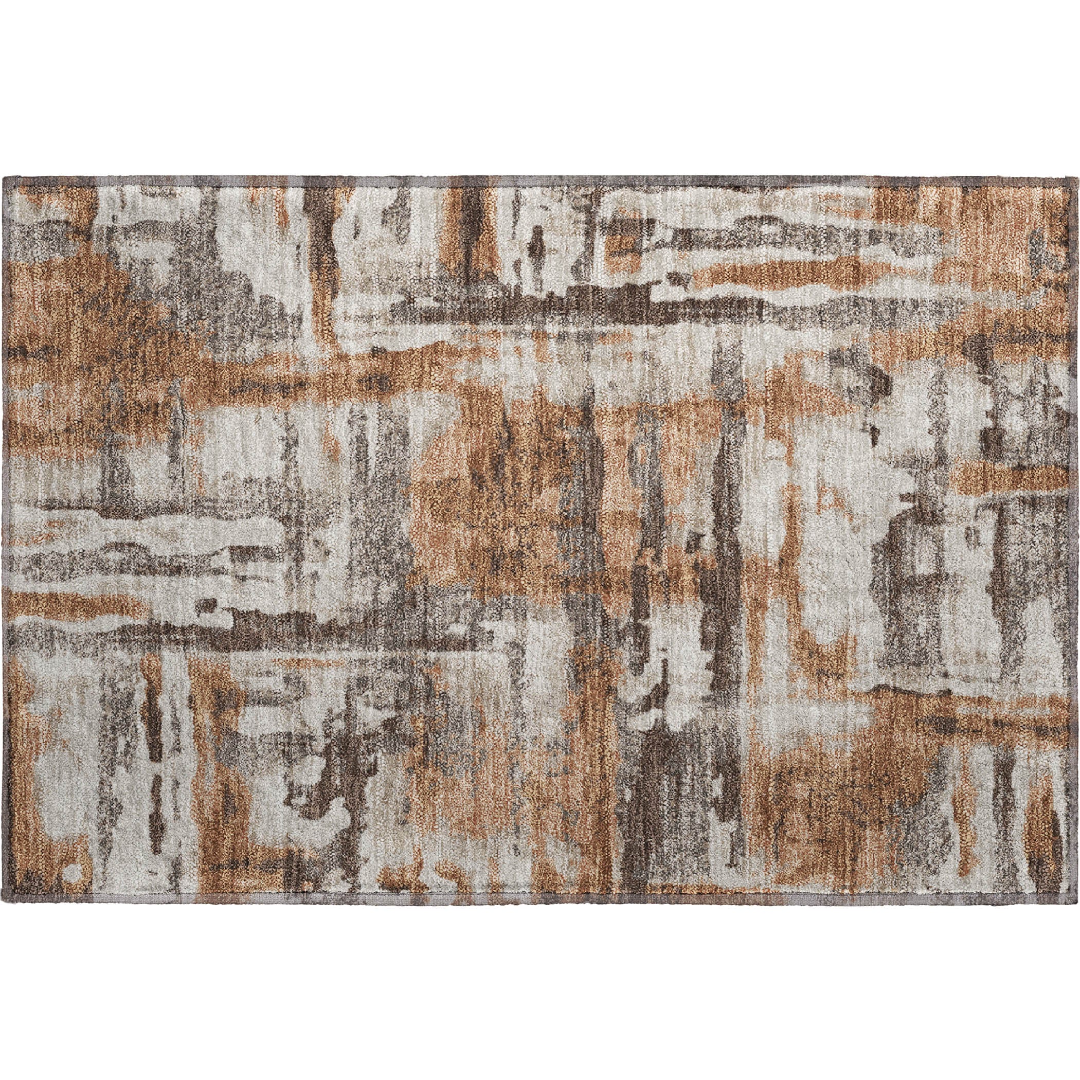 Lucerne Machine Washable Transitional Paprika Orange Rug 1'8" x 2'6" #shape_Rectangle