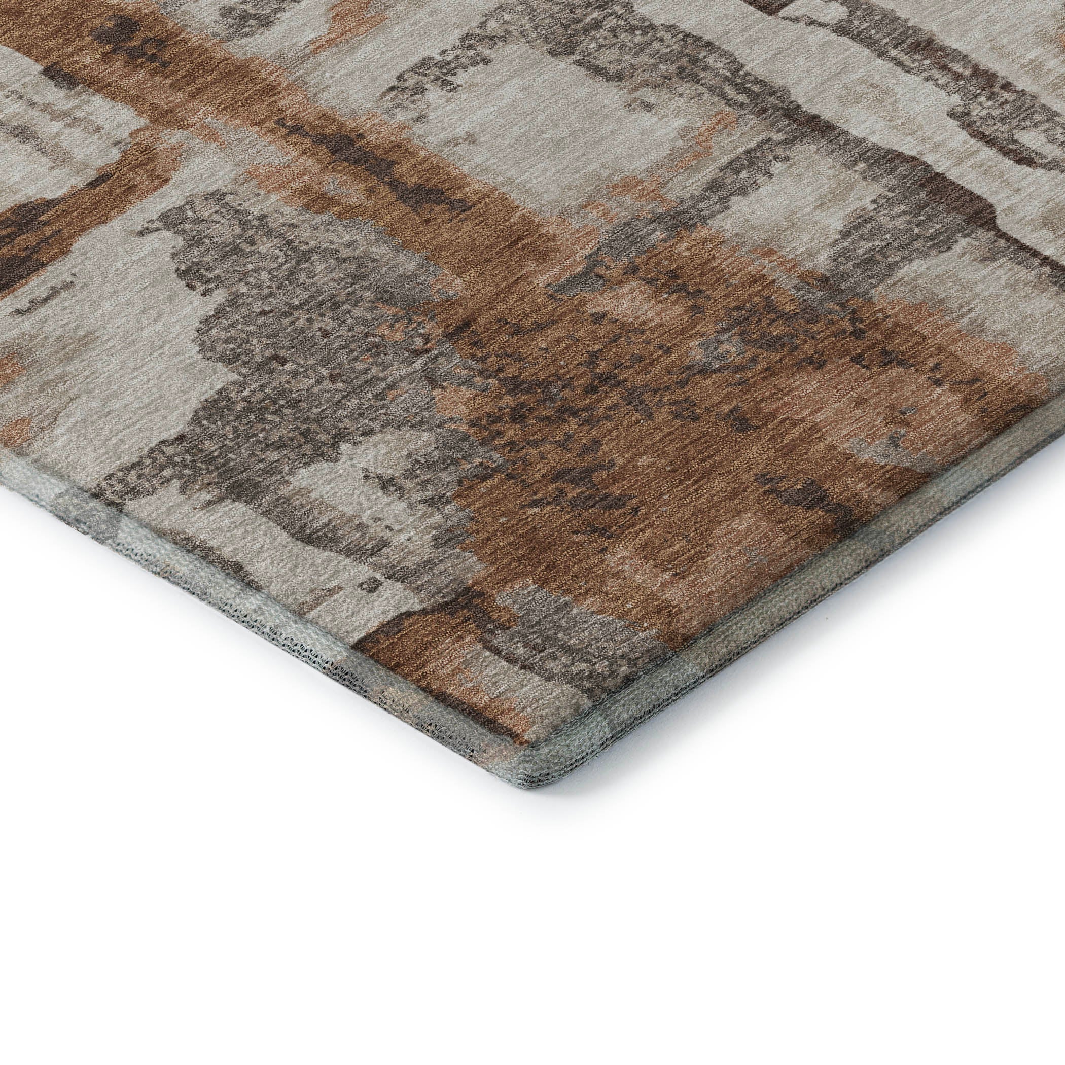 Lucerne Machine Washable Transitional Paprika Orange Rug 1'8" x 2'6" #shape_Rectangle