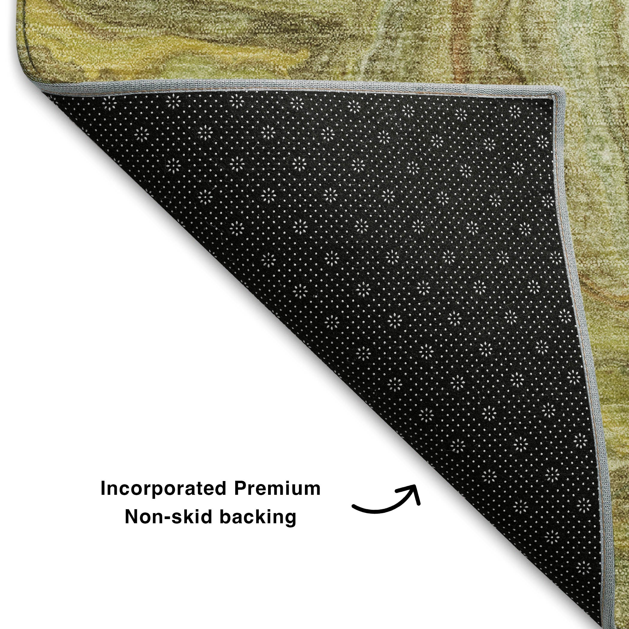 Athens Machine Washable Transitional Gold Rug 1'8" x 2'6" #shape_Rectangle