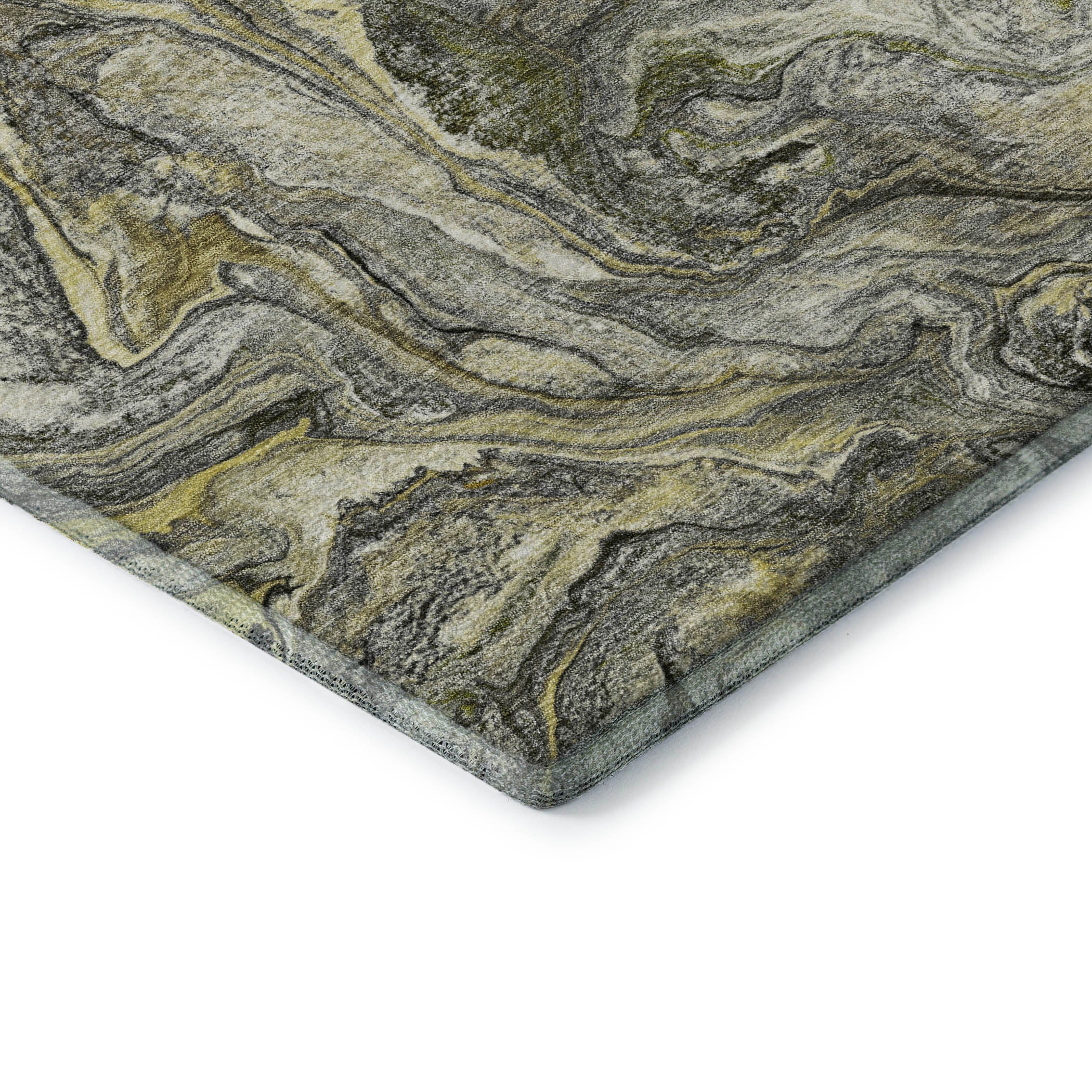 Athens Machine Washable Transitional Pewter Gray Rug 1'8" x 2'6" #shape_Rectangle