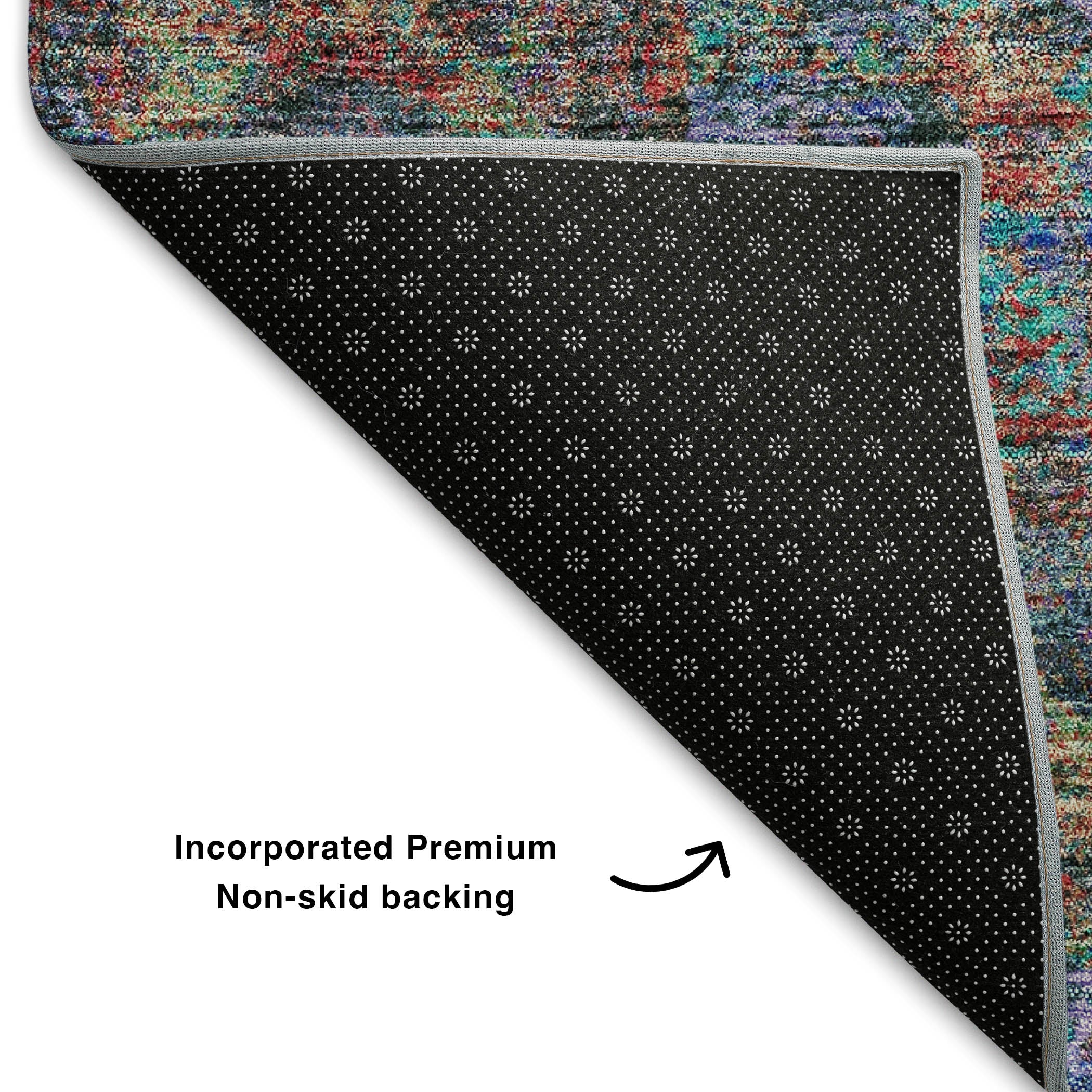 Ghent Machine Washable Traditional Blue Rug 1'8" x 2'6" #shape_Rectangle