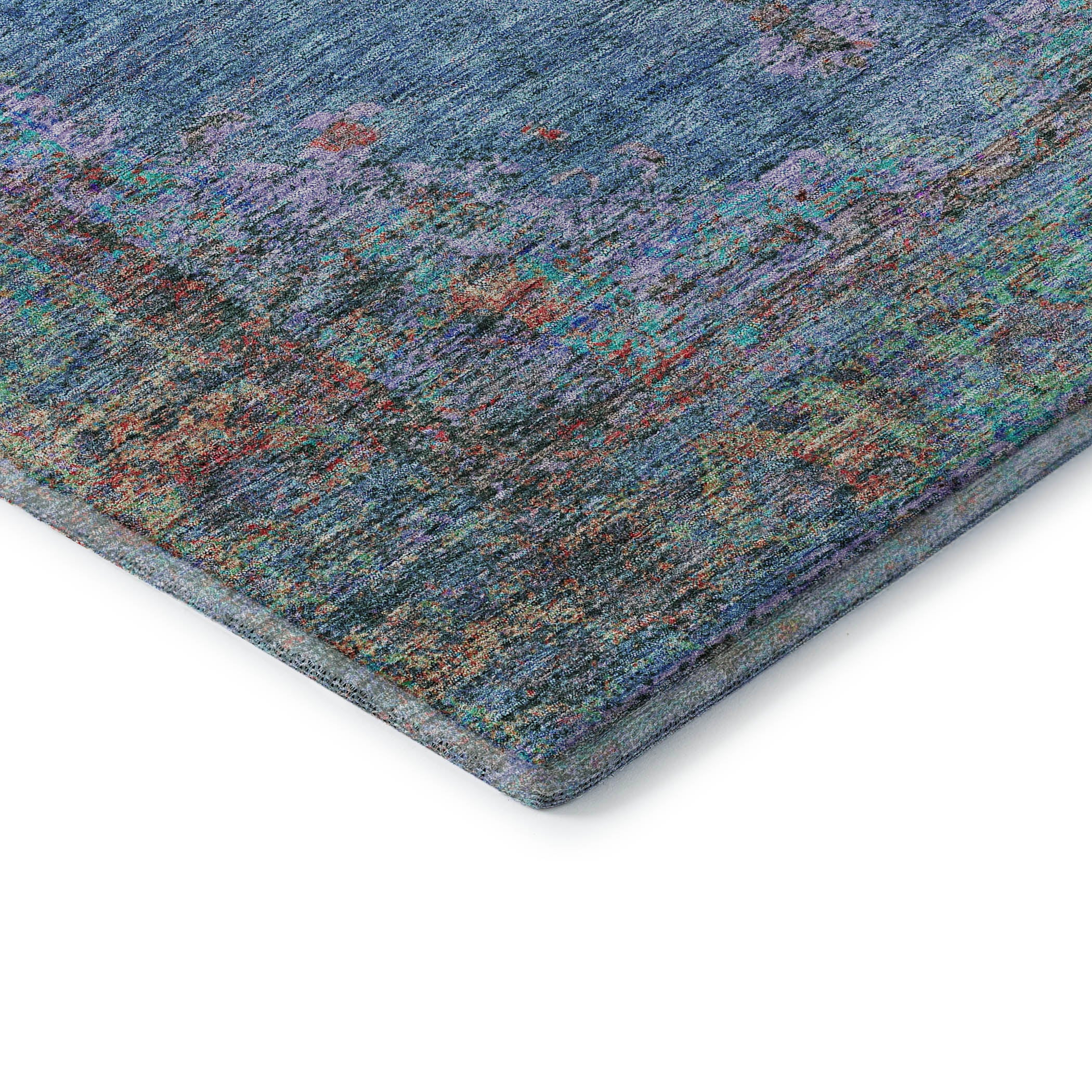 Ghent Machine Washable Traditional Blue Rug 1'8" x 2'6" #shape_Rectangle