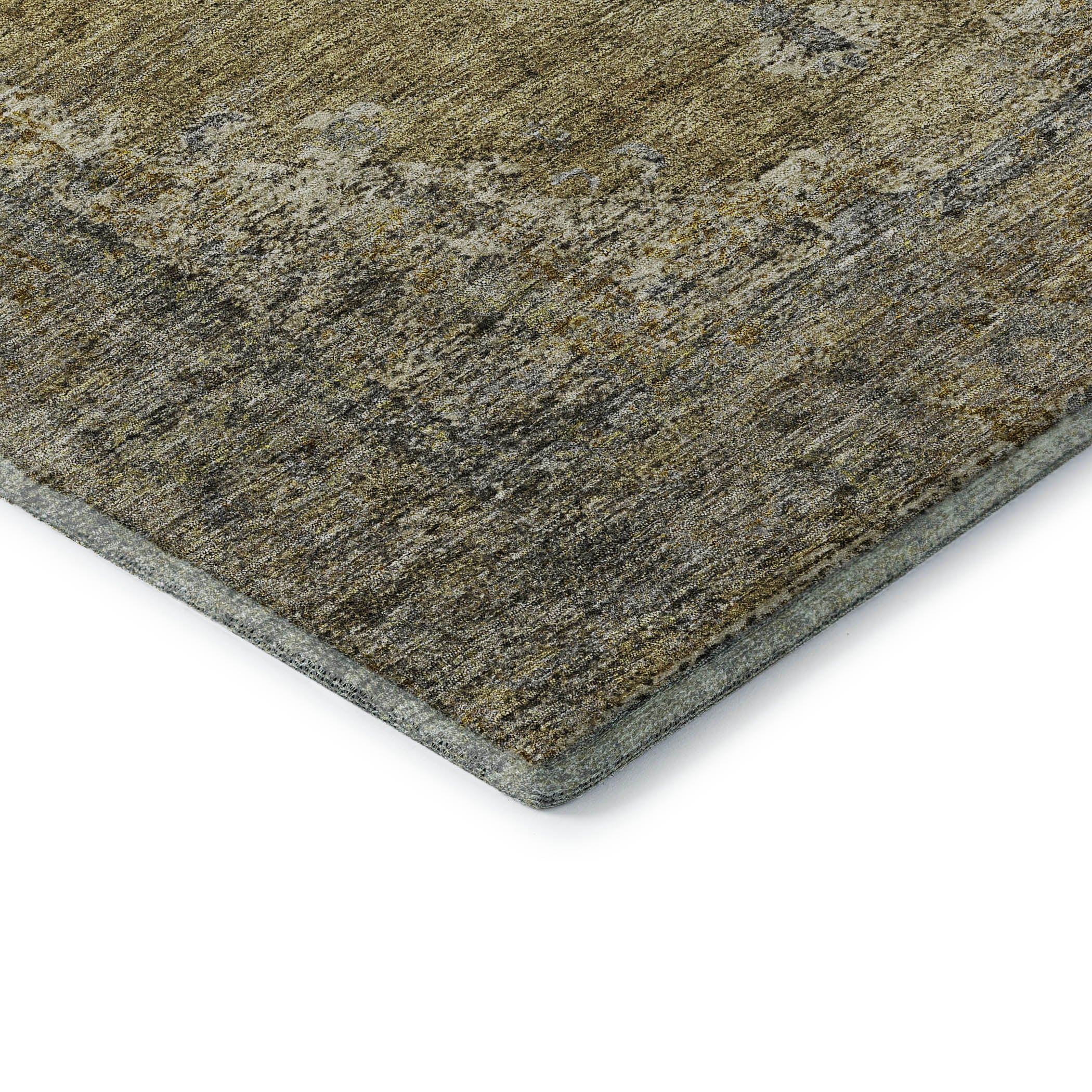 Ghent Machine Washable Traditional Khaki Brown Rug 1'8" x 2'6" #shape_Rectangle