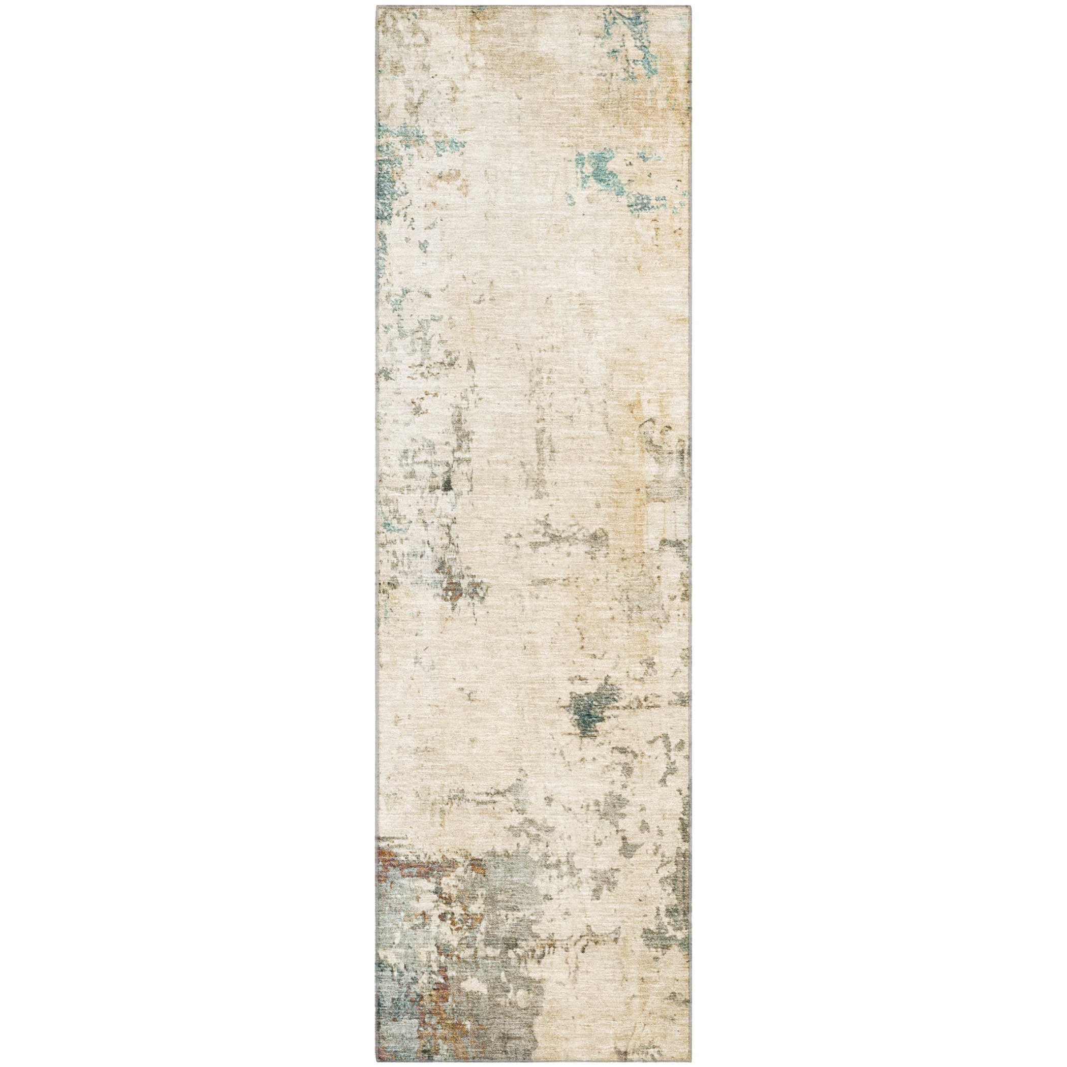 Bogota Machine Washable Transitional Ivory Rug 2'3" x 7'6" #shape_Runner