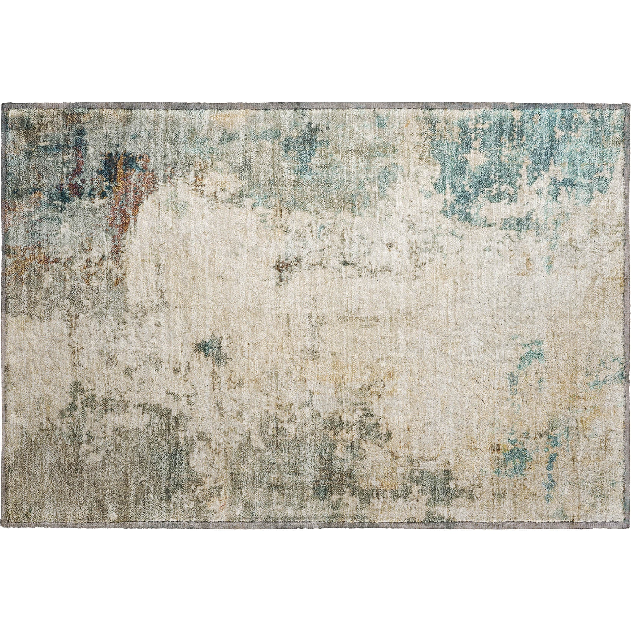 Bogota Machine Washable Transitional Ivory Rug 1'8" x 2'6" #shape_Rectangle