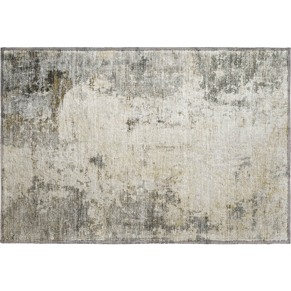 Bogota Machine Washable Transitional Pewter Gray Rug 1'8" x 2'6"