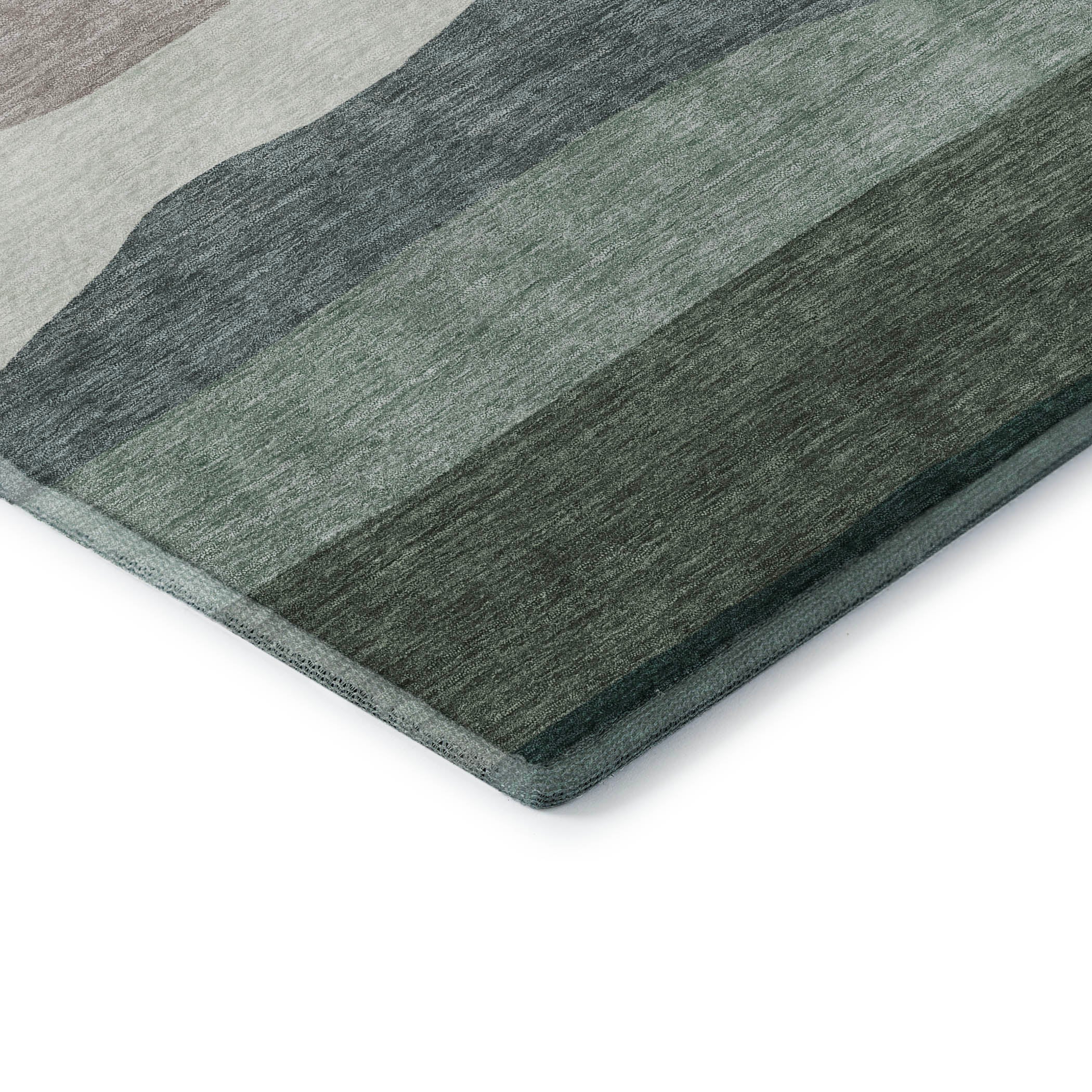 Kyoto Machine Washable Transitional Green Rug 1'8" x 2'6" #shape_Rectangle