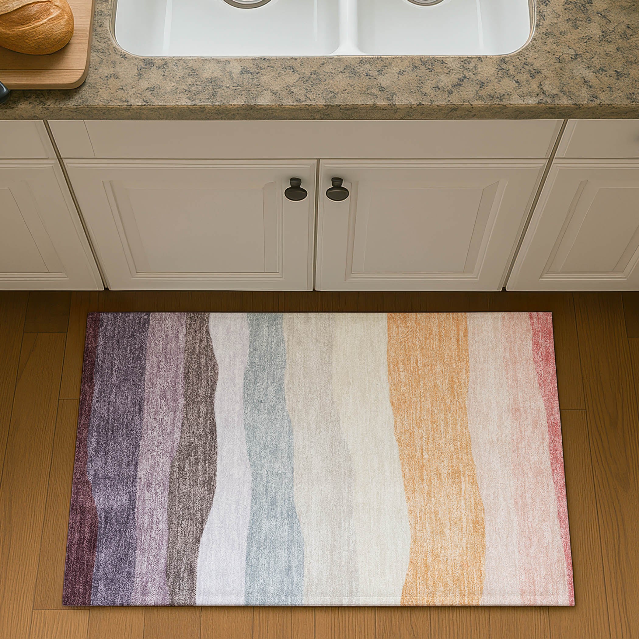 Kyoto Machine Washable Transitional Orange Rug 1'8" x 2'6" #shape_Rectangle