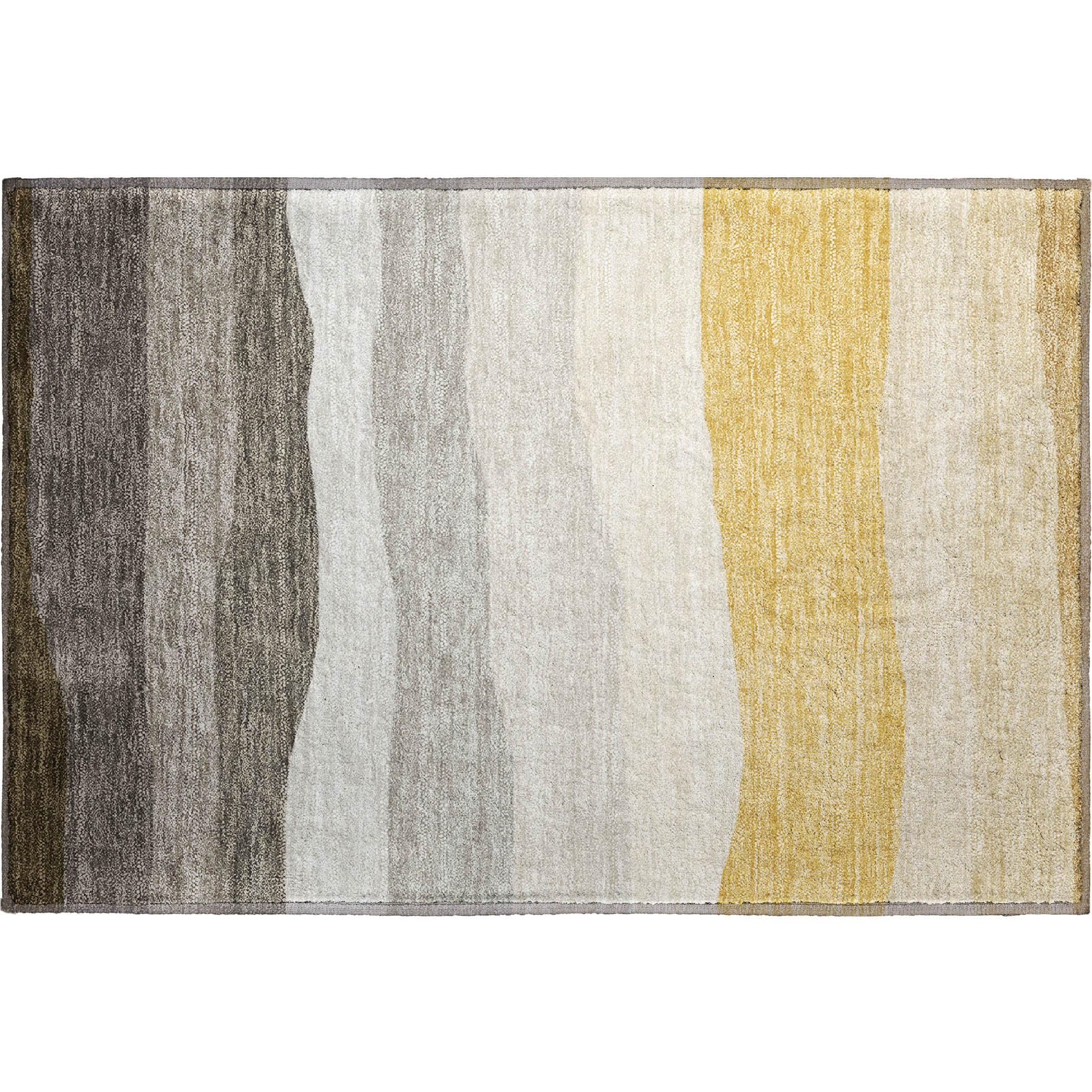 Kyoto Machine Washable Transitional Pewter Gray Rug 1'8" x 2'6" #shape_Rectangle