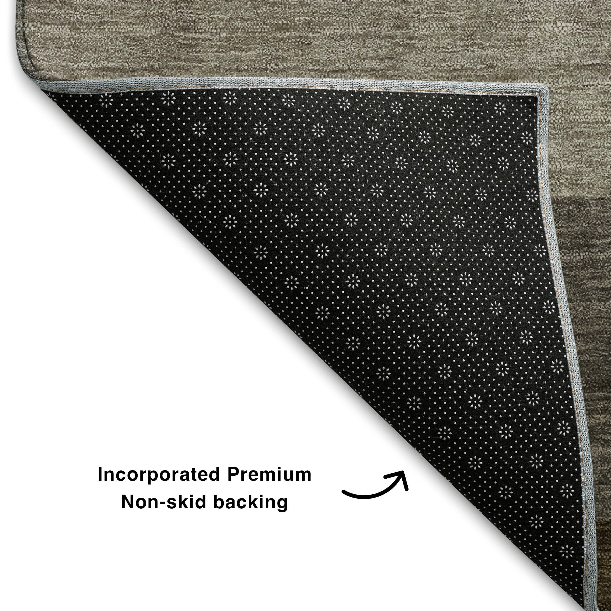 Kyoto Machine Washable Transitional Pewter Gray Rug 1'8" x 2'6" #shape_Rectangle