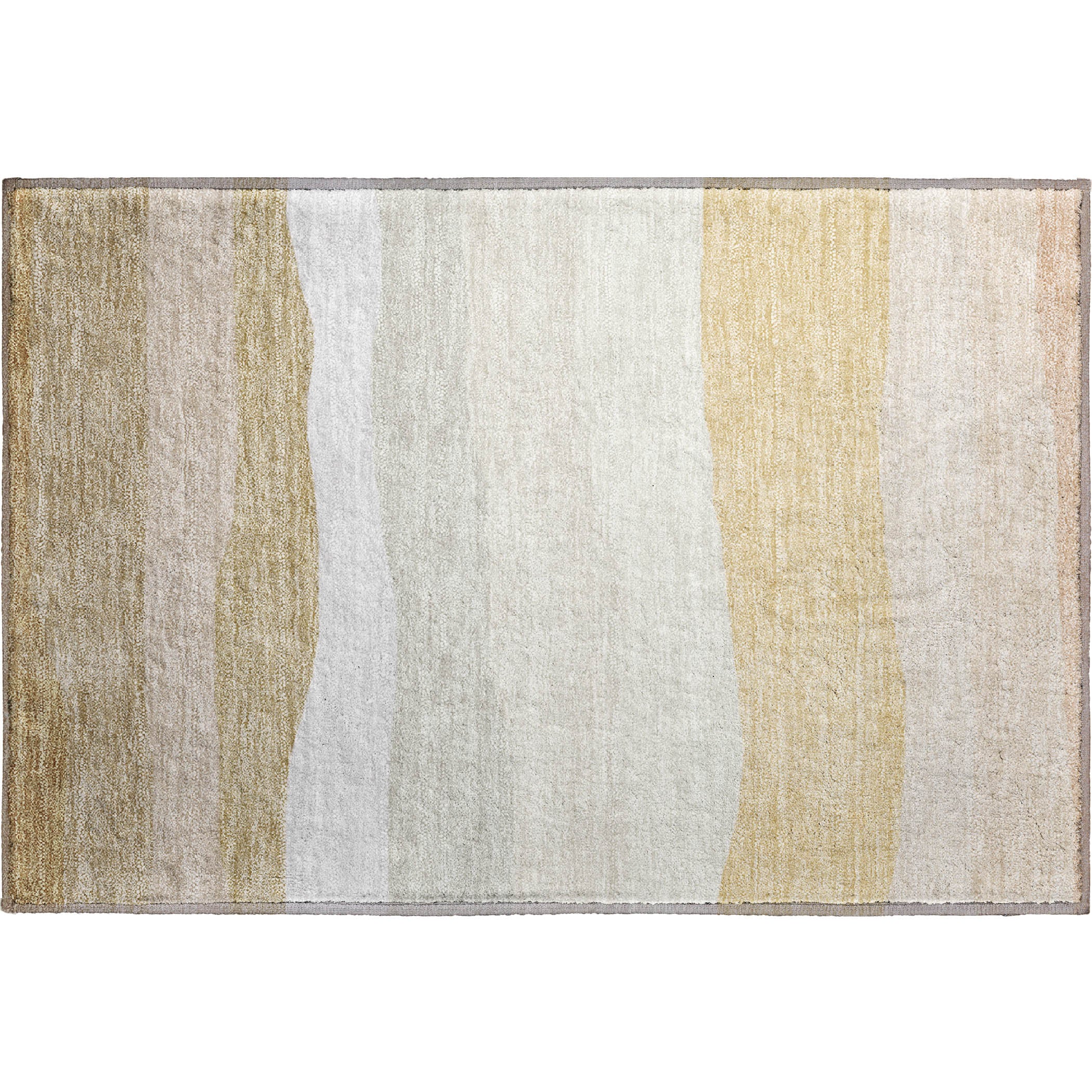 Kyoto Machine Washable Transitional Wheat Gold Rug 1'8" x 2'6" #shape_Rectangle