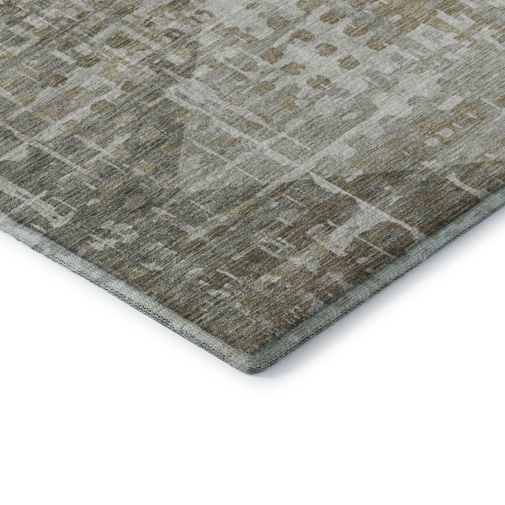 Sintra Machine Washable Transitional Pewter Gray Rug 1'8" x 2'6" #shape_Rectangle