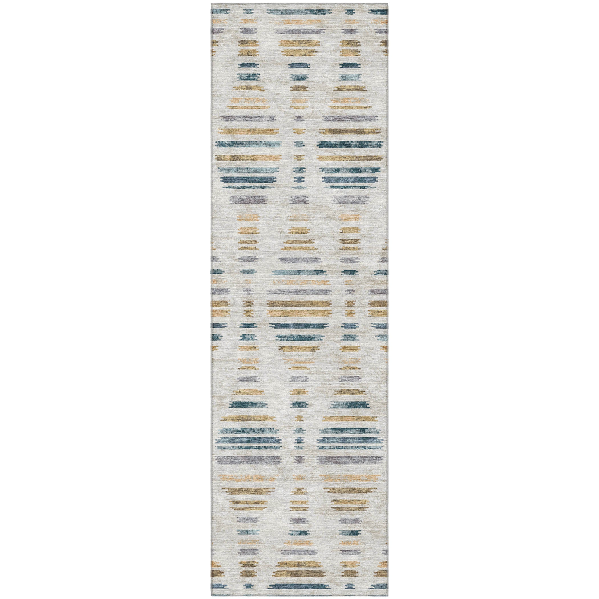 Jaipur Machine Washable Transitional Linen Ivory Rug 2'3" x 7'6" #shape_Runner