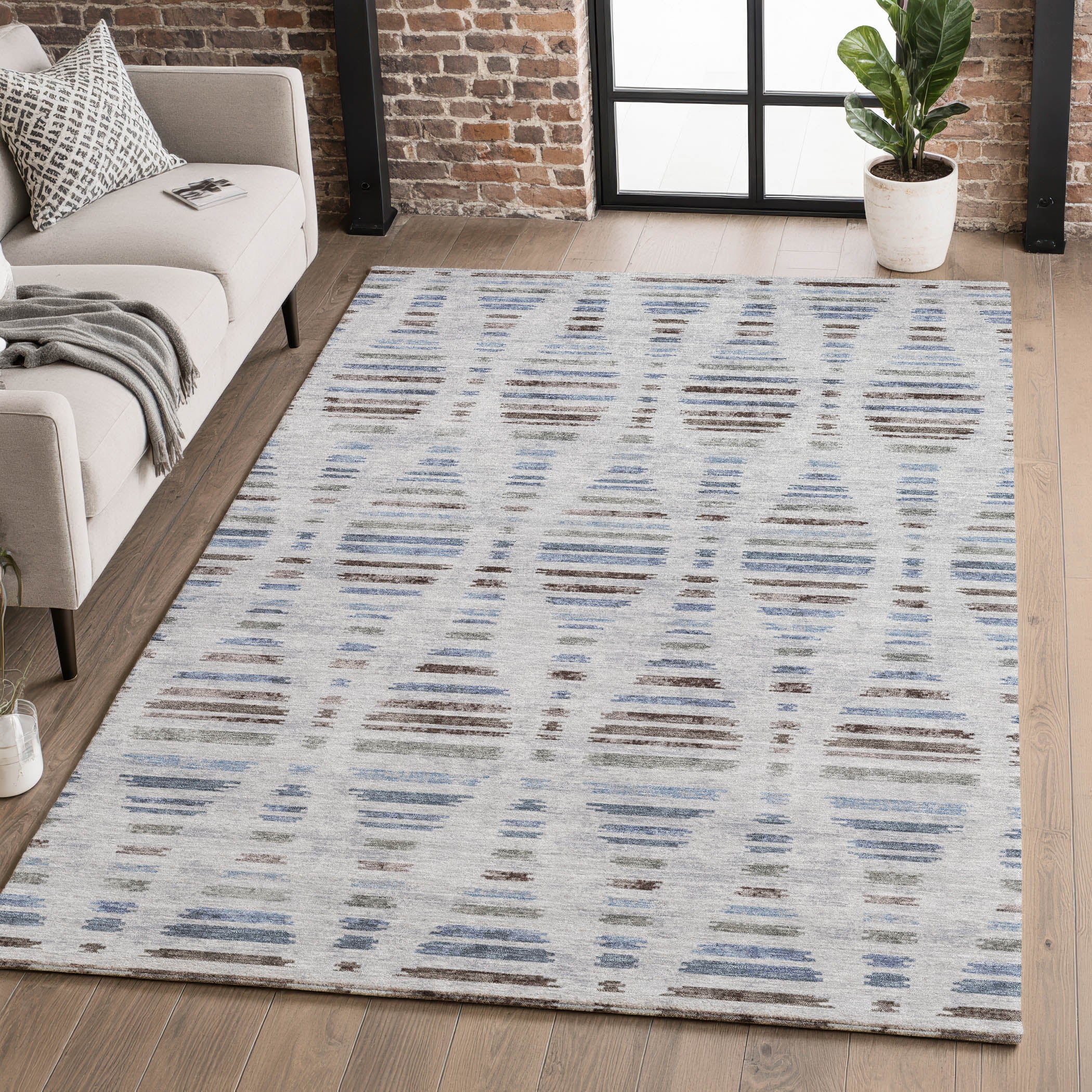 Jaipur Machine Washable Transitional Putty Ivory Rug 2'6" x 3'10" #shape_Rectangle