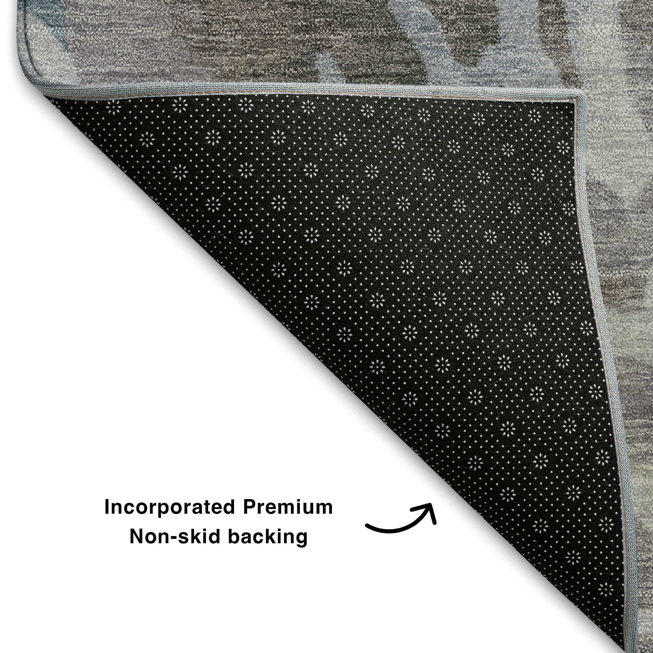 Tallinn Machine Washable Transitional Blue Rug 1'8" x 2'6" #shape_Rectangle
