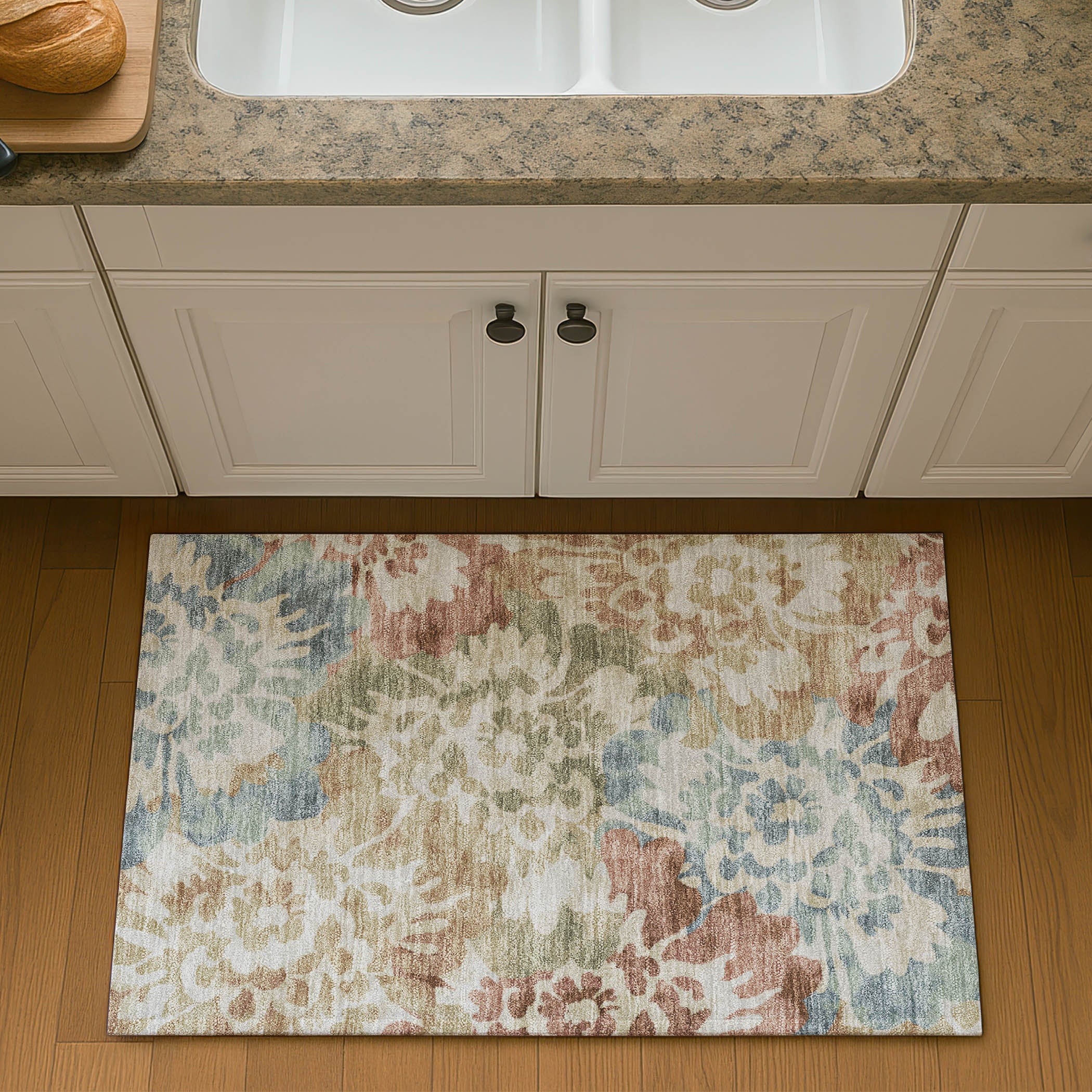 Tallinn Machine Washable Transitional Paprika Orange Rug 1'8" x 2'6" #shape_Rectangle