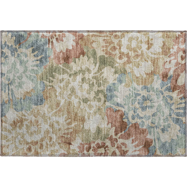 Tallinn Machine Washable Transitional Paprika Orange Rug 1'8" x 2'6"