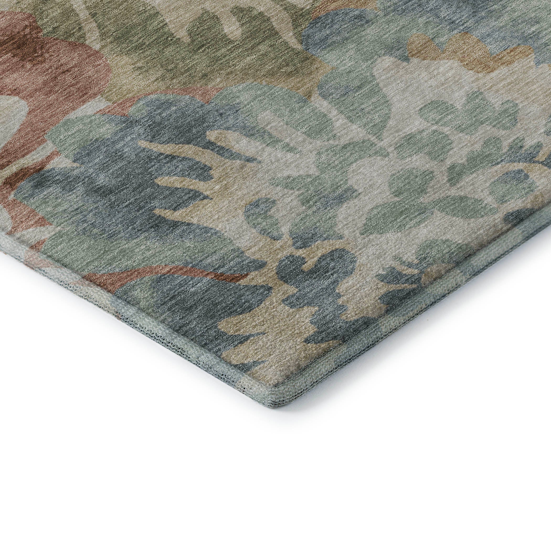 Tallinn Machine Washable Transitional Paprika Orange Rug 1'8" x 2'6" #shape_Rectangle