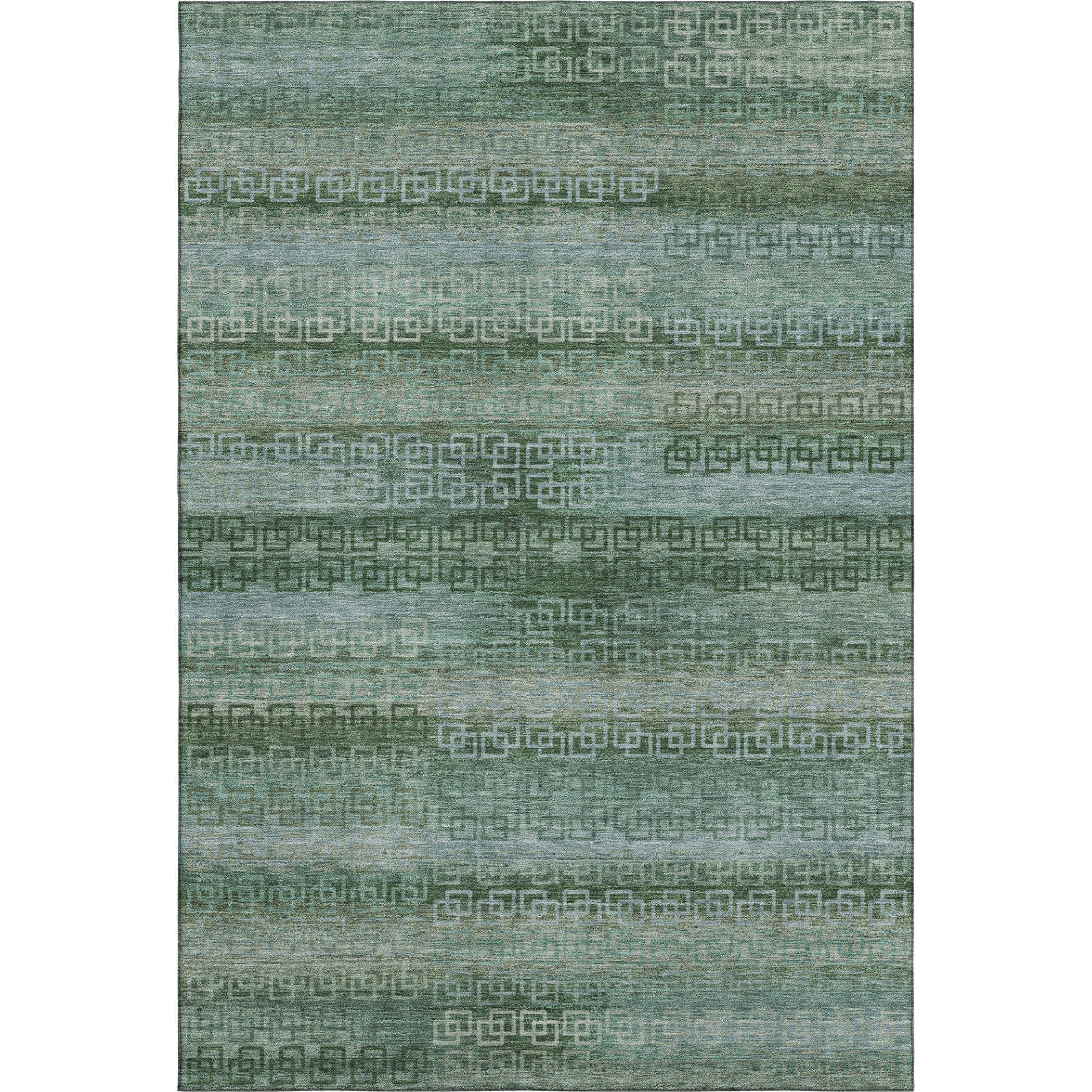 Valletta Machine Washable Transitional Aloe Green Rug 2'6" x 3'10" #shape_Rectangle