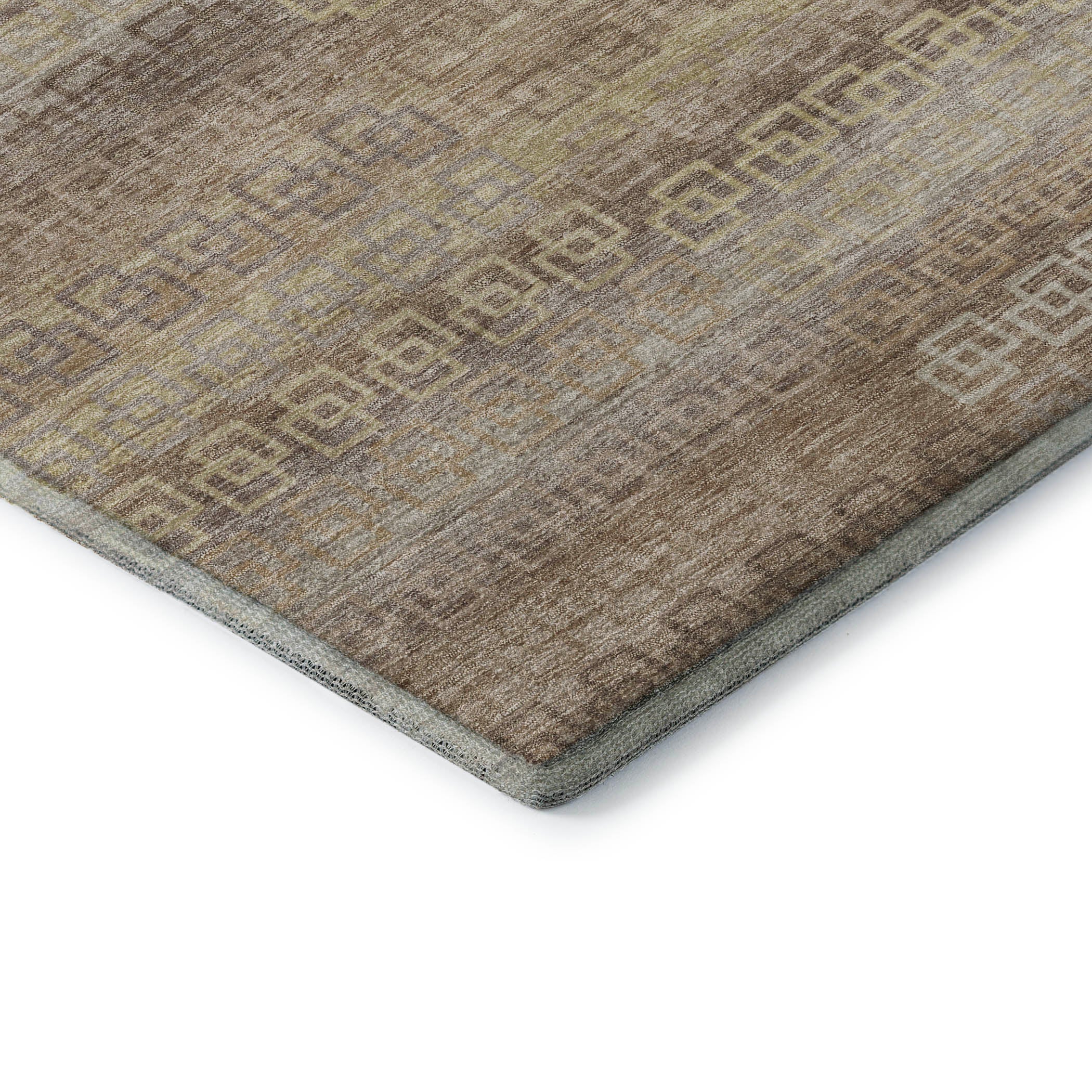 Valletta Machine Washable Transitional Beige Brown Rug 1'8" x 2'6" #shape_Rectangle