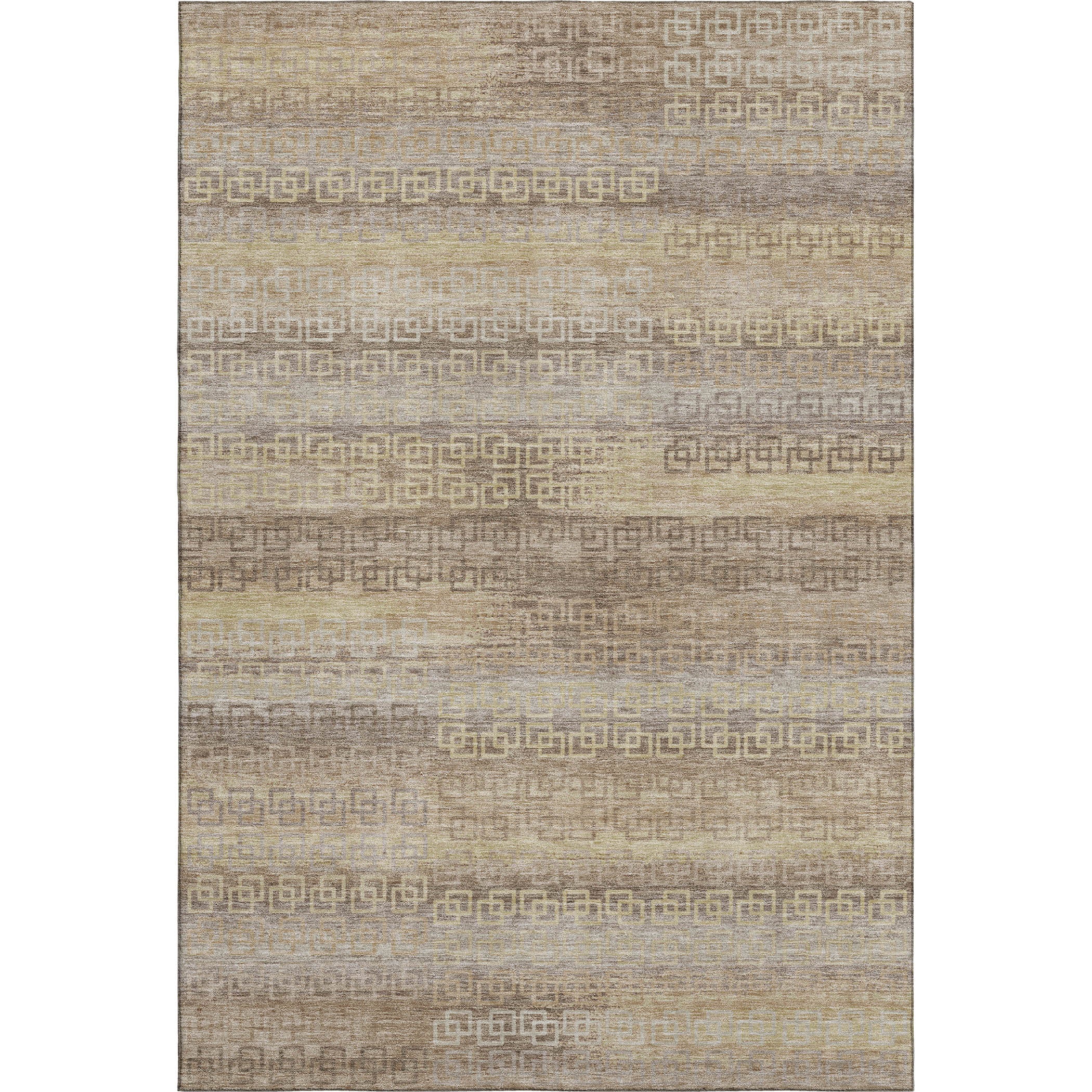 Valletta Machine Washable Transitional Beige Brown Rug 2'6" x 3'10" #shape_Rectangle