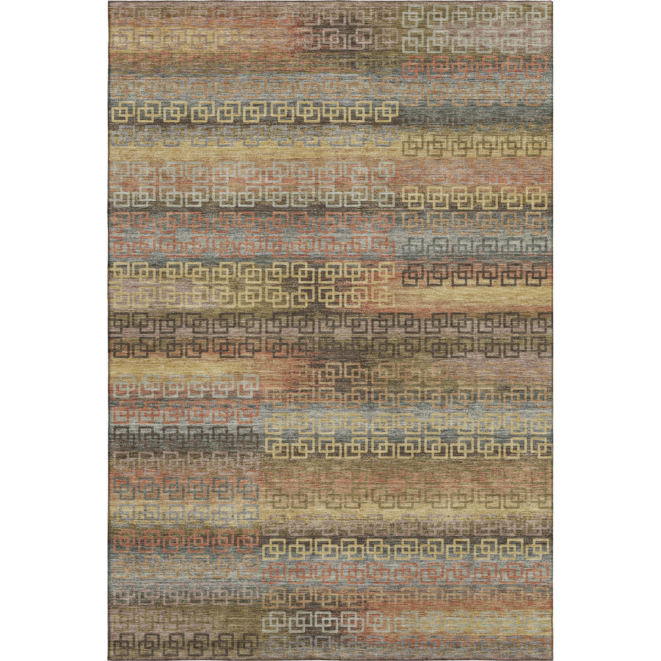 Valletta Machine Washable Transitional Brown Rug 2'6" x 3'10" #shape_Rectangle
