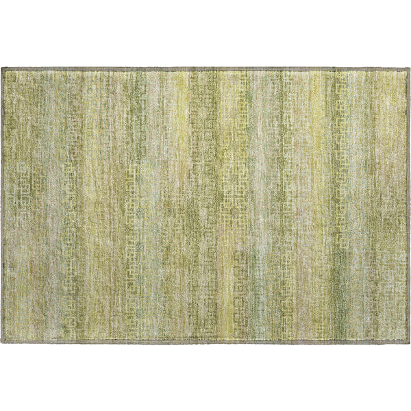 Valletta Machine Washable Transitional Sage Green Rug 1'8" x 2'6"