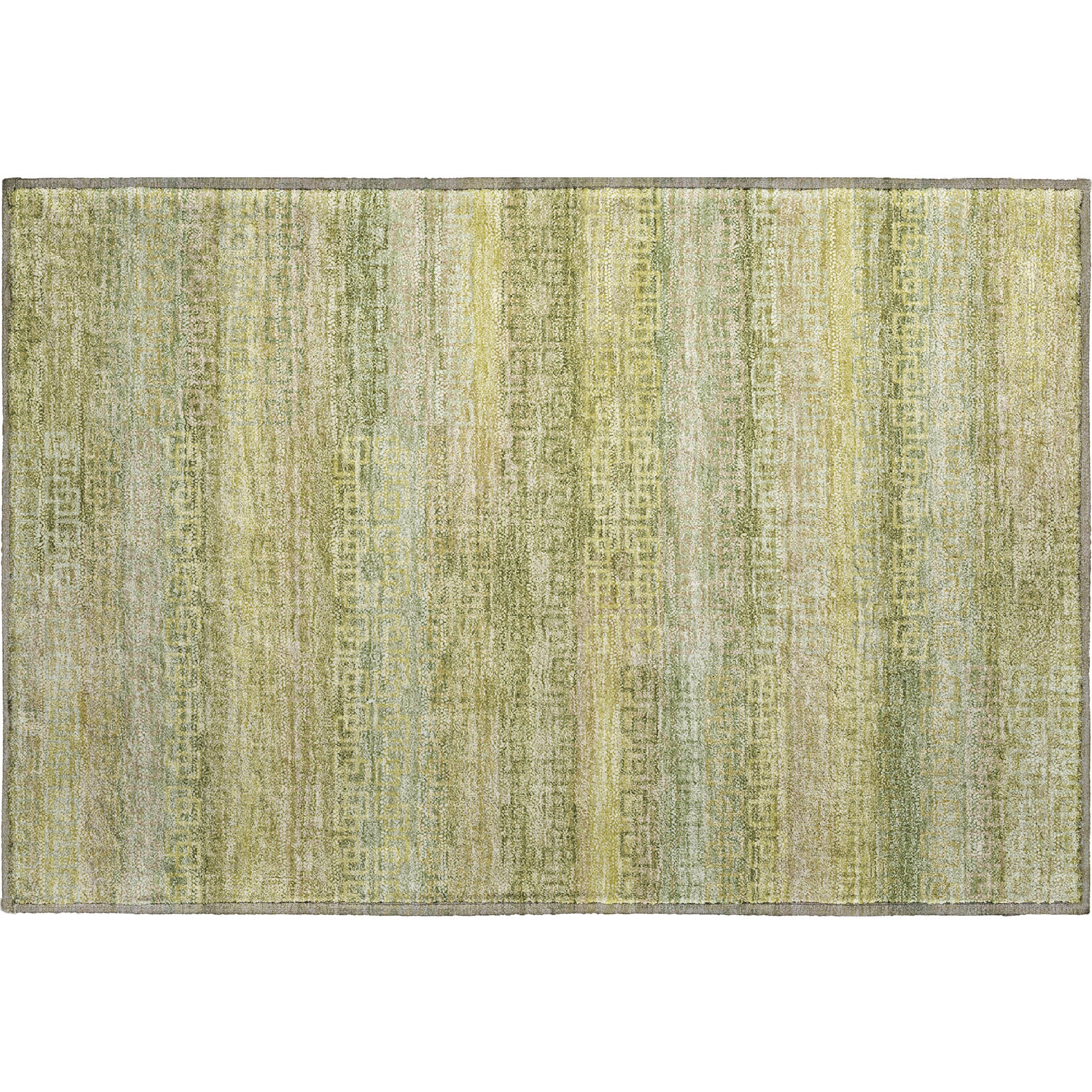 Valletta Machine Washable Transitional Sage Green Rug 1'8" x 2'6" #shape_Rectangle