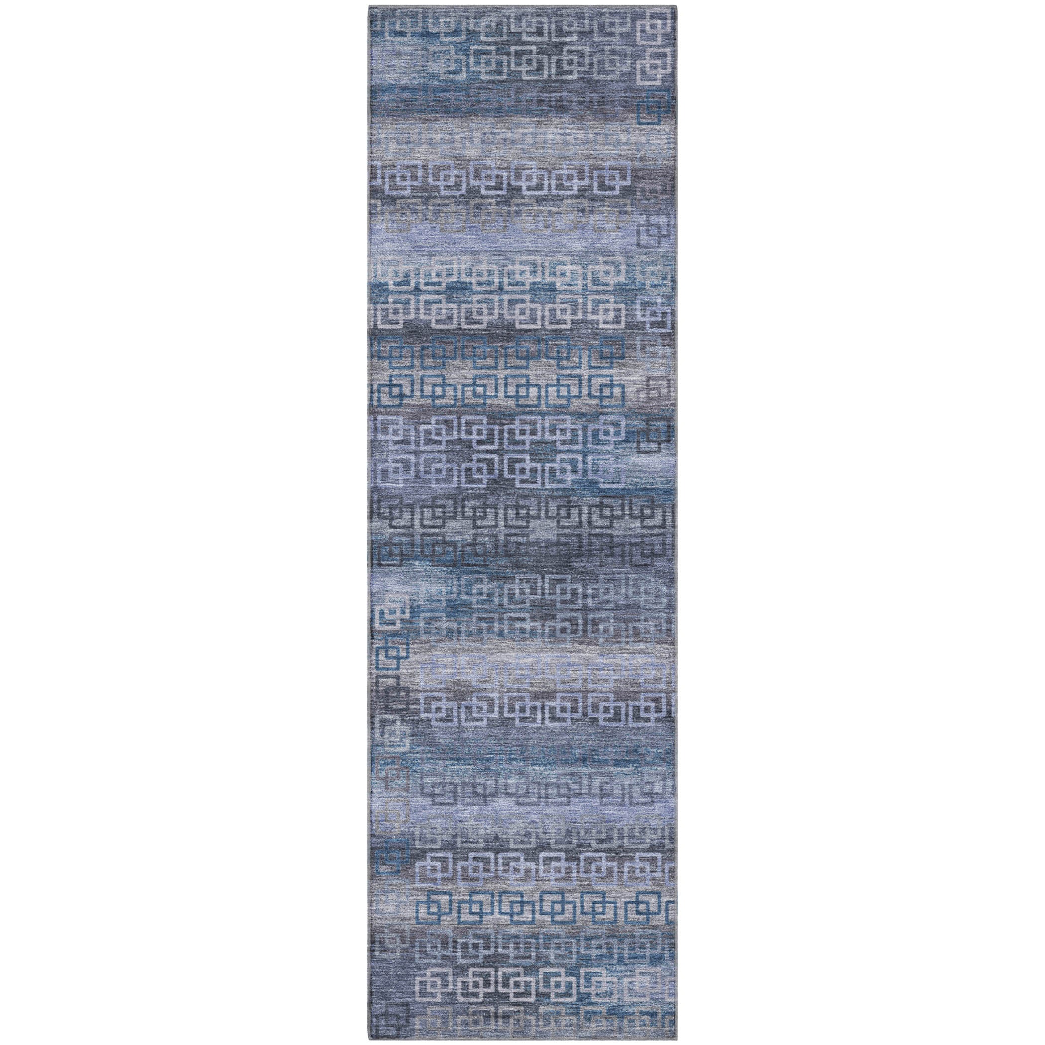 Valletta Machine Washable Transitional Taupe Brown Rug 2'3" x 7'6" #shape_Runner
