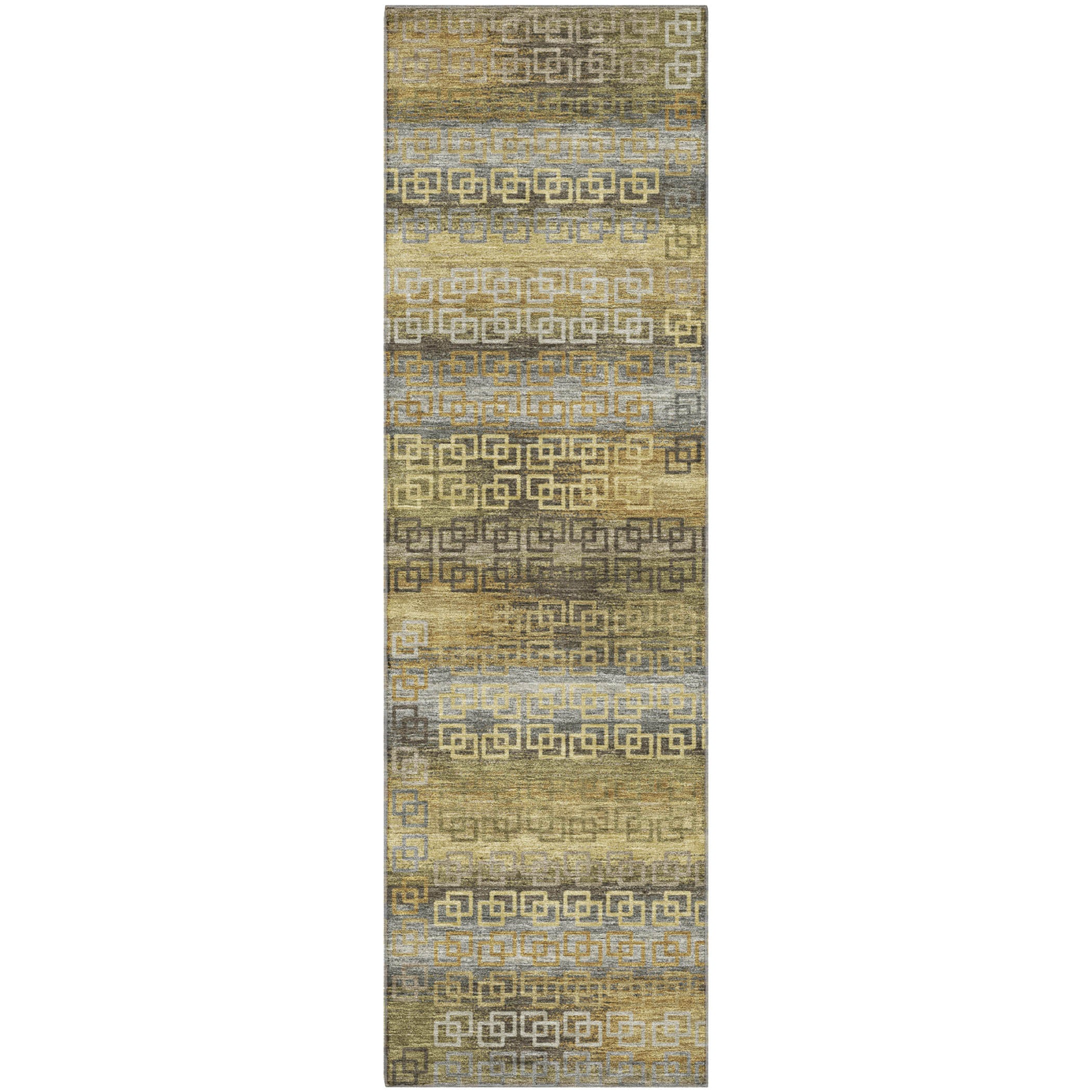 Valletta Machine Washable Transitional Wheat Gold Rug 2'3" x 7'6" #shape_Runner