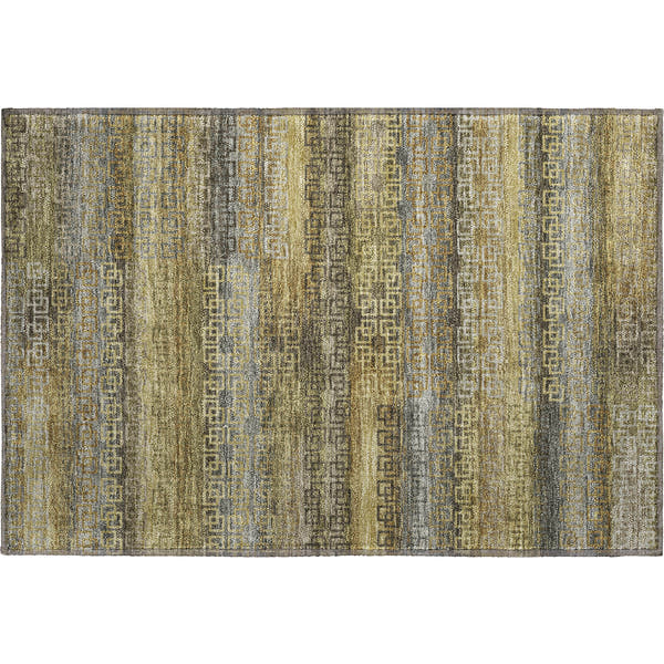 Valletta Machine Washable Transitional Wheat Gold Rug 1'8" x 2'6"
