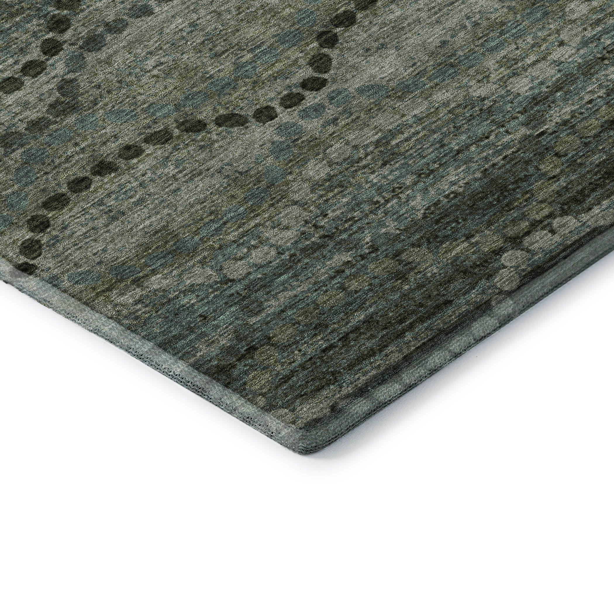 Athens Machine Washable Transitional Aloe Green Rug 1'8" x 2'6" #shape_Rectangle