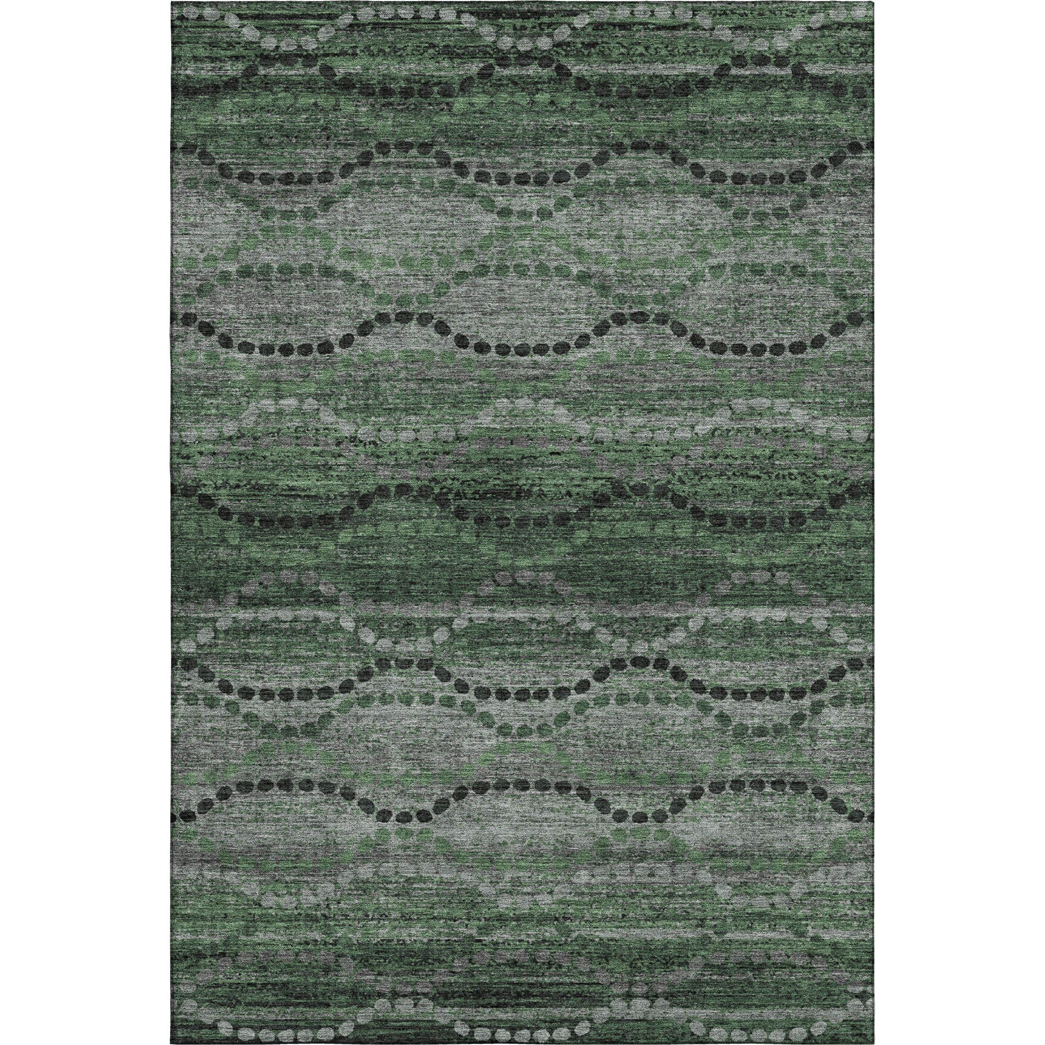 Athens Machine Washable Transitional Olive Green Rug 2'6" x 3'10" #shape_Rectangle