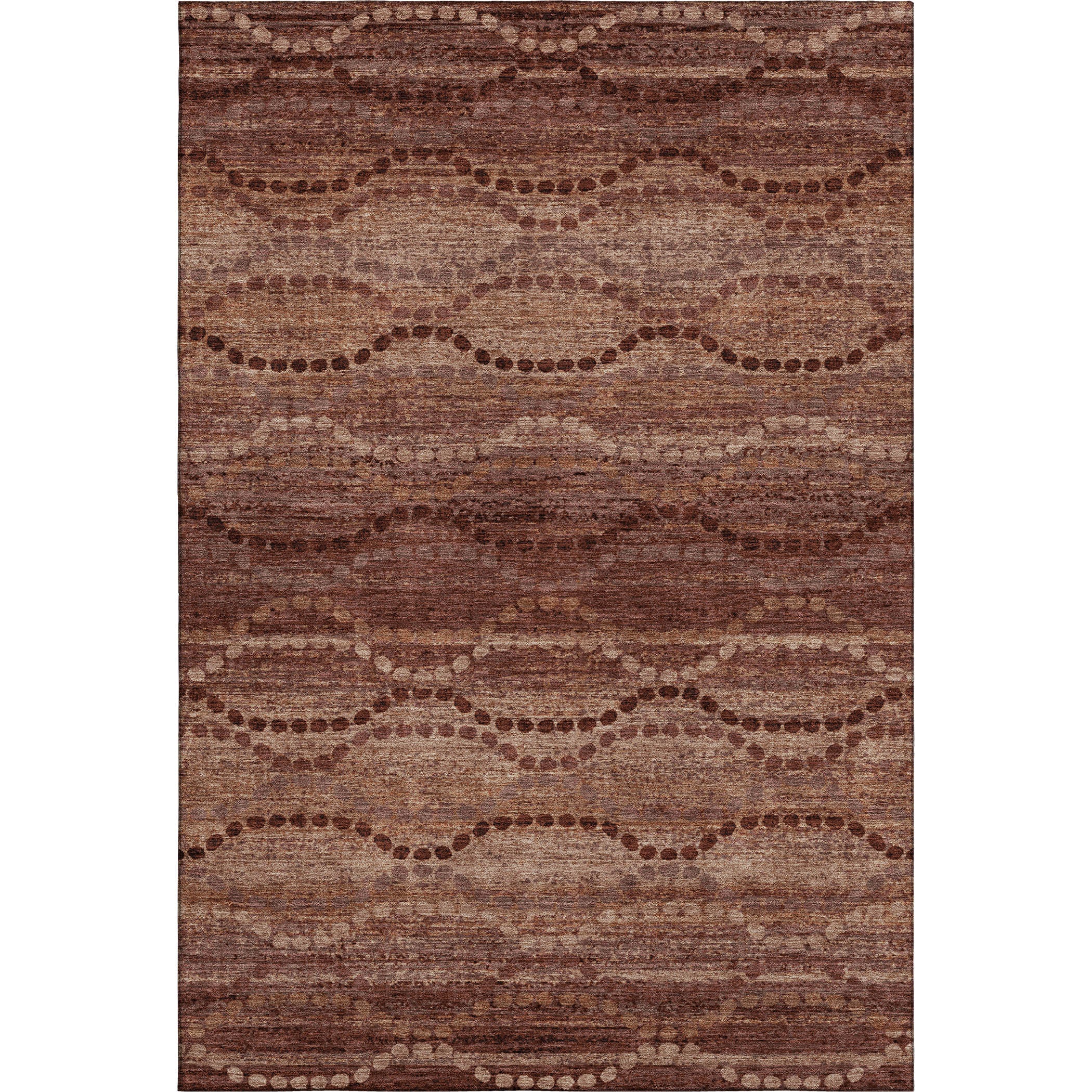 Athens Machine Washable Transitional Paprika Orange Rug 2'6" x 3'10" #shape_Rectangle