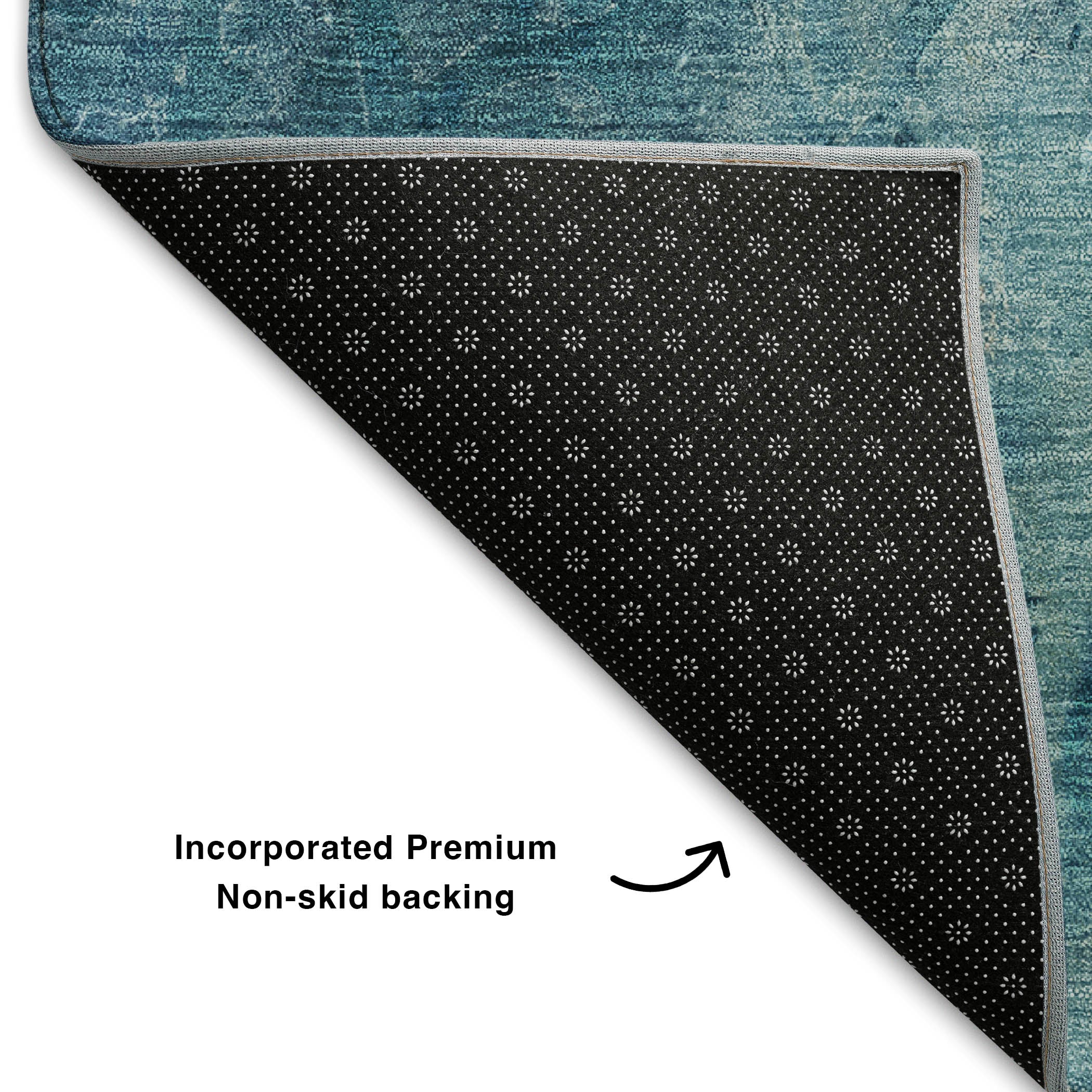 Cusco Machine Washable Transitional Blue Rug 1'8" x 2'6" #shape_Rectangle