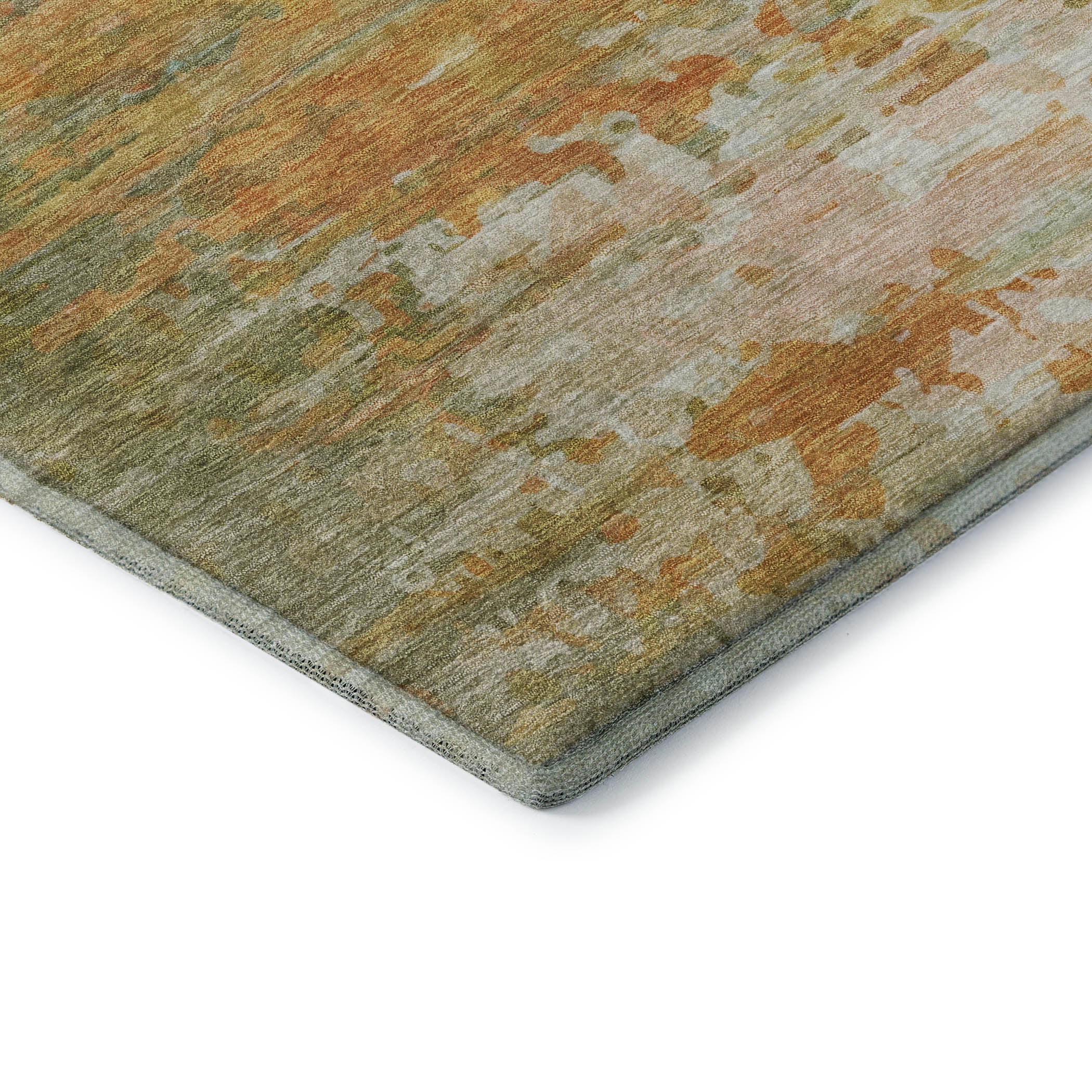 Sarajevo Machine Washable Transitional Aloe Green Rug 1'8" x 2'6" #shape_Rectangle