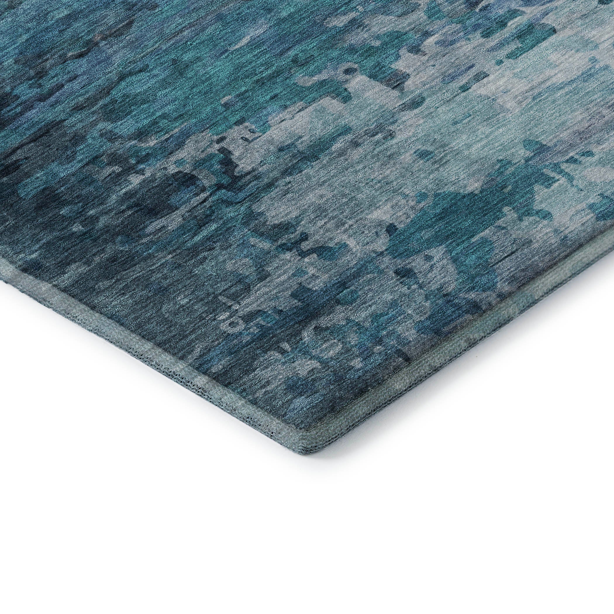 Sarajevo Machine Washable Transitional Blue Rug 1'8" x 2'6" #shape_Rectangle