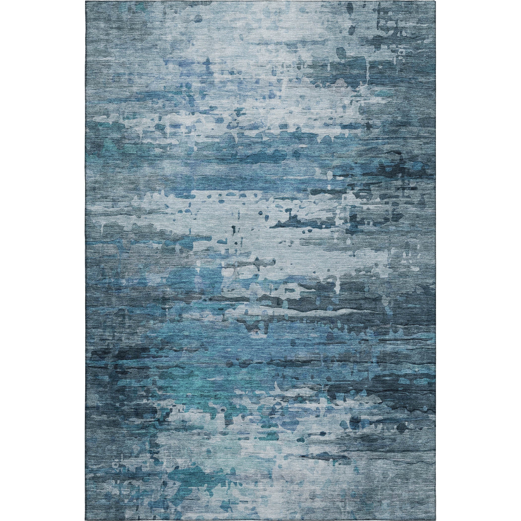 Sarajevo Machine Washable Transitional Blue Rug 2'6" x 3'10" #shape_Rectangle