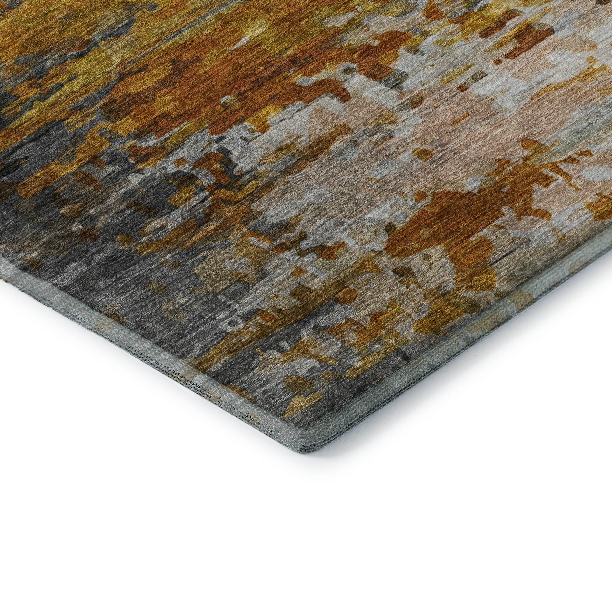 Sarajevo Machine Washable Transitional Copper Orange Rug 1'8" x 2'6" #shape_Rectangle
