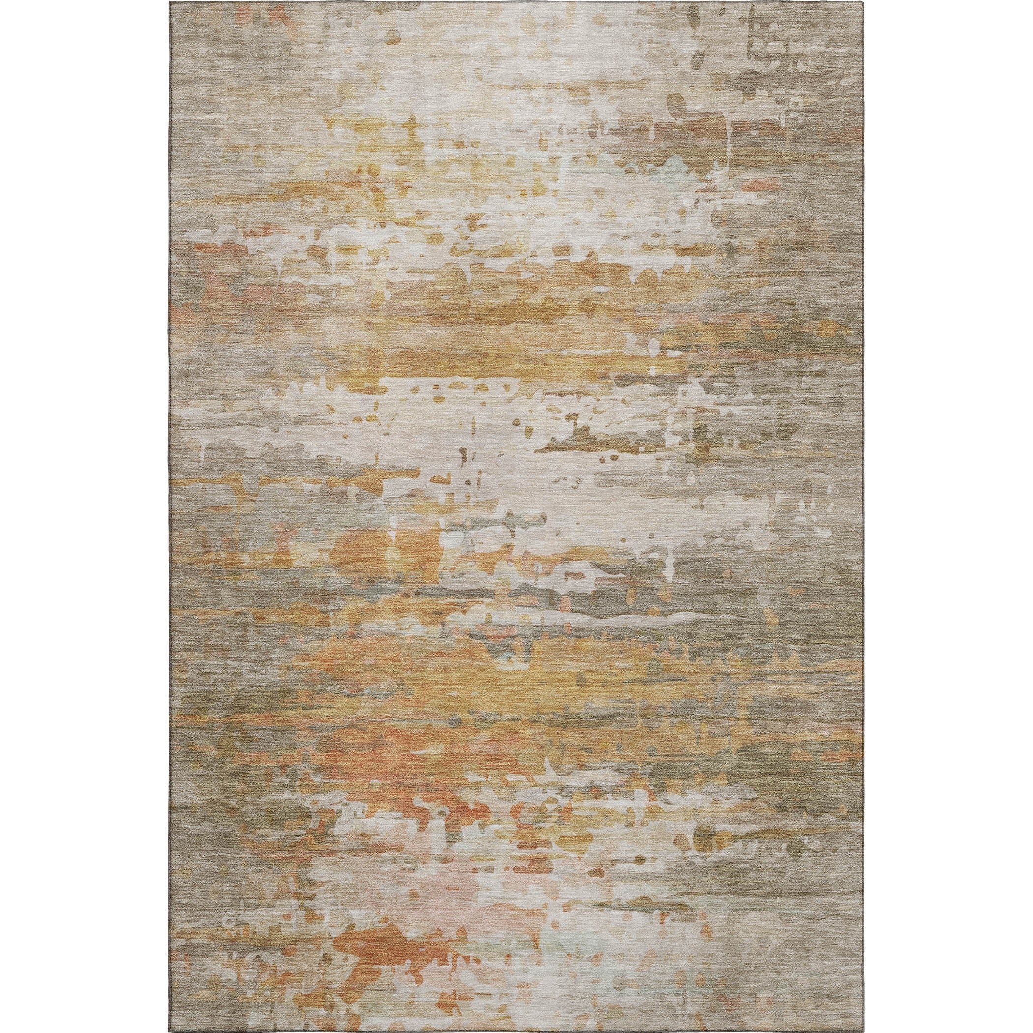 Sarajevo Machine Washable Transitional Khaki Brown Rug 2'6" x 3'10" #shape_Rectangle