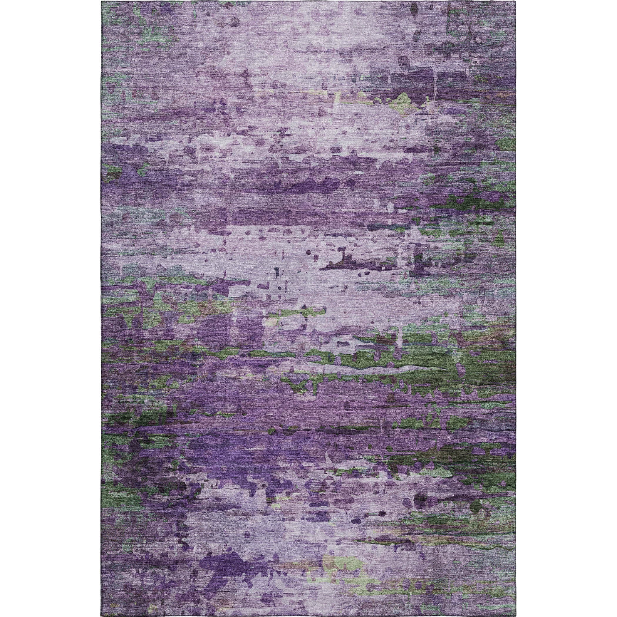 Oaxaca Machine Washable Transitional Purple Rug 2'6" x 3'10" #shape_Rectangle