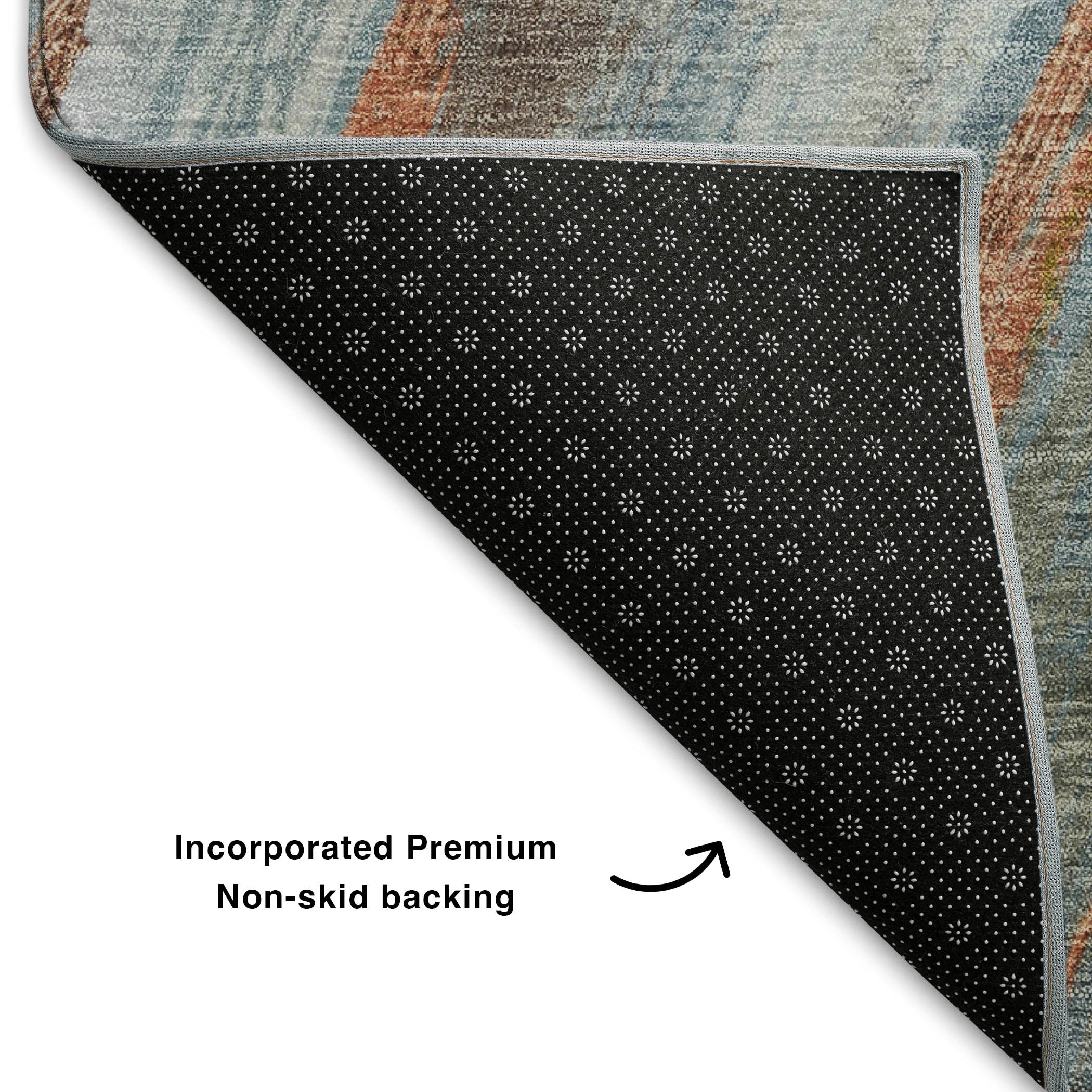 Kyoto Machine Washable Transitional Blue Rug 1'8" x 2'6" #shape_Rectangle